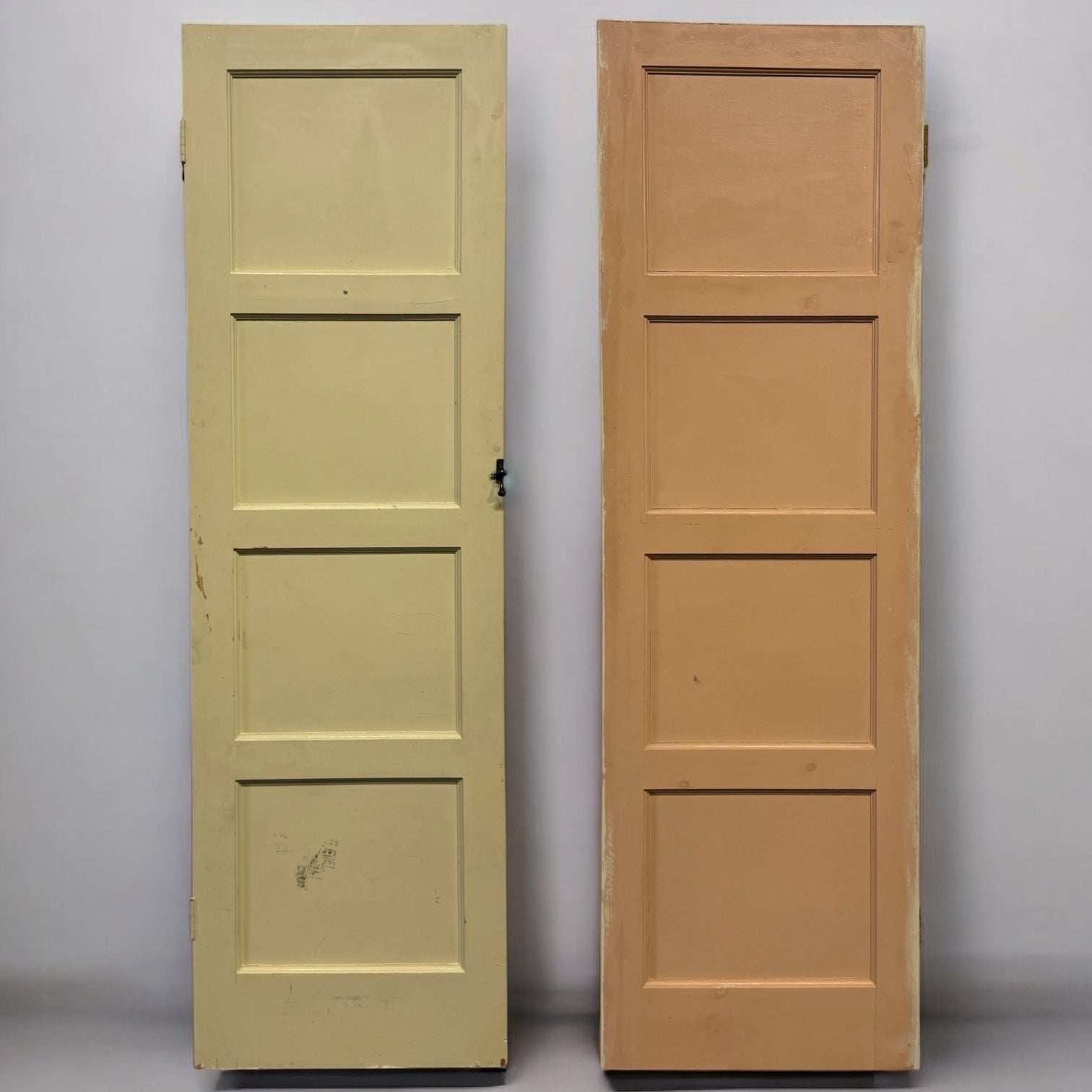 Reclaimed Mid-Century 1950s Four Panel Door 198.5cm x 60.5cm | The Architectural Forum