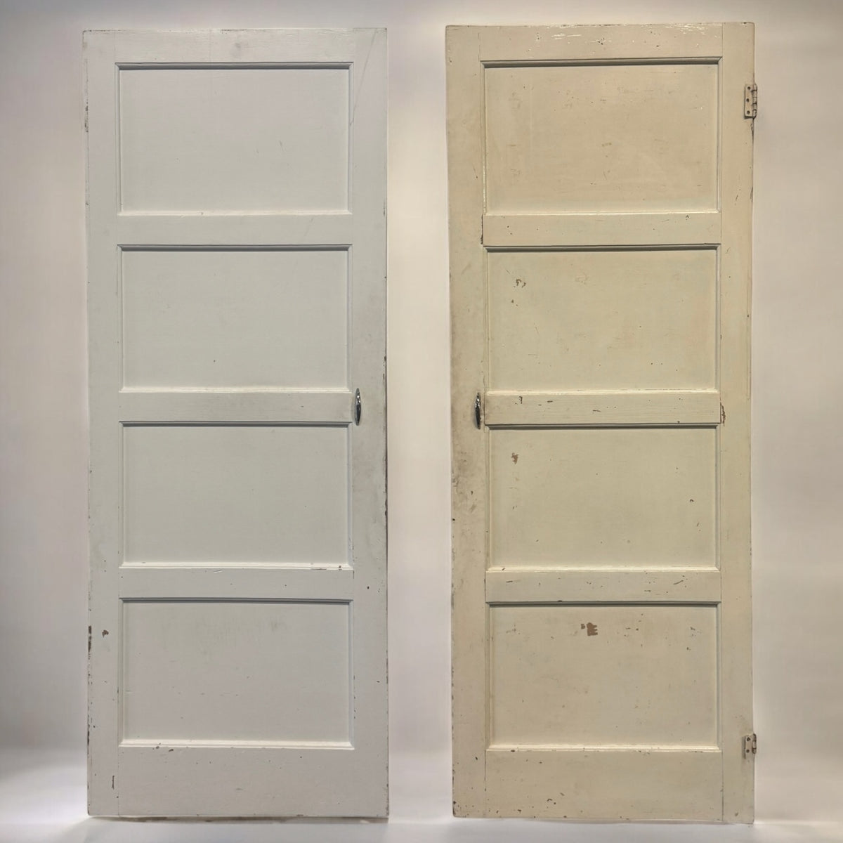 Reclaimed Mid-Century 1950s Four Panel Door 197cm x 75.5cm | The Architectural Forum