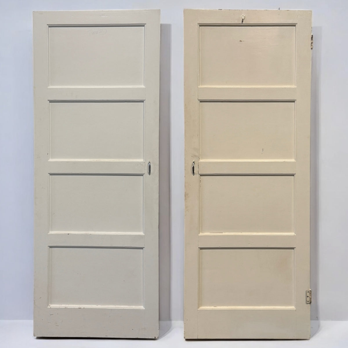 Reclaimed Mid-Century 1950s Four Panel Door 197cm x 76cm | The Architectural Forum