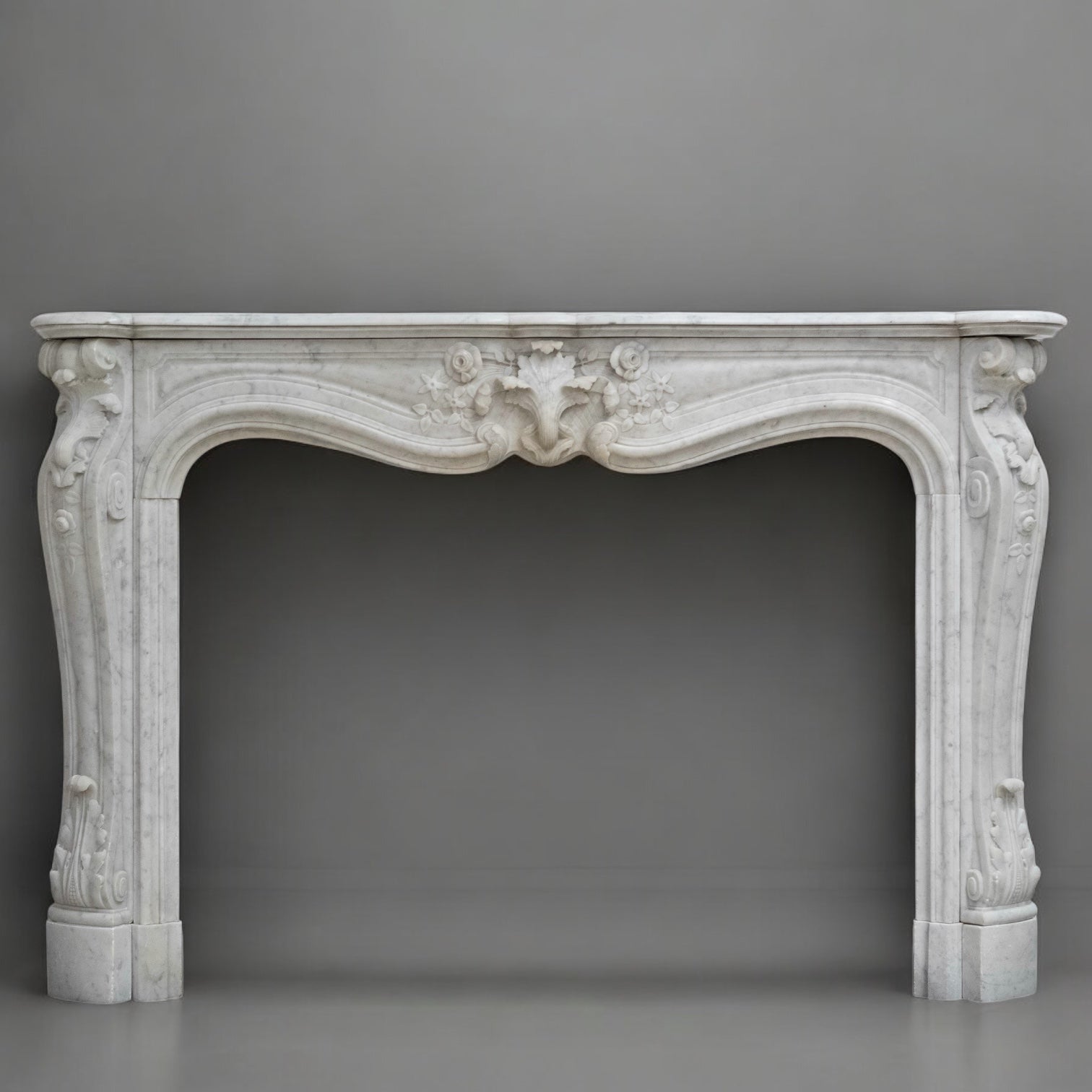 Antique French Style Carrara Marble Chimneypiece | The Architectural Forum