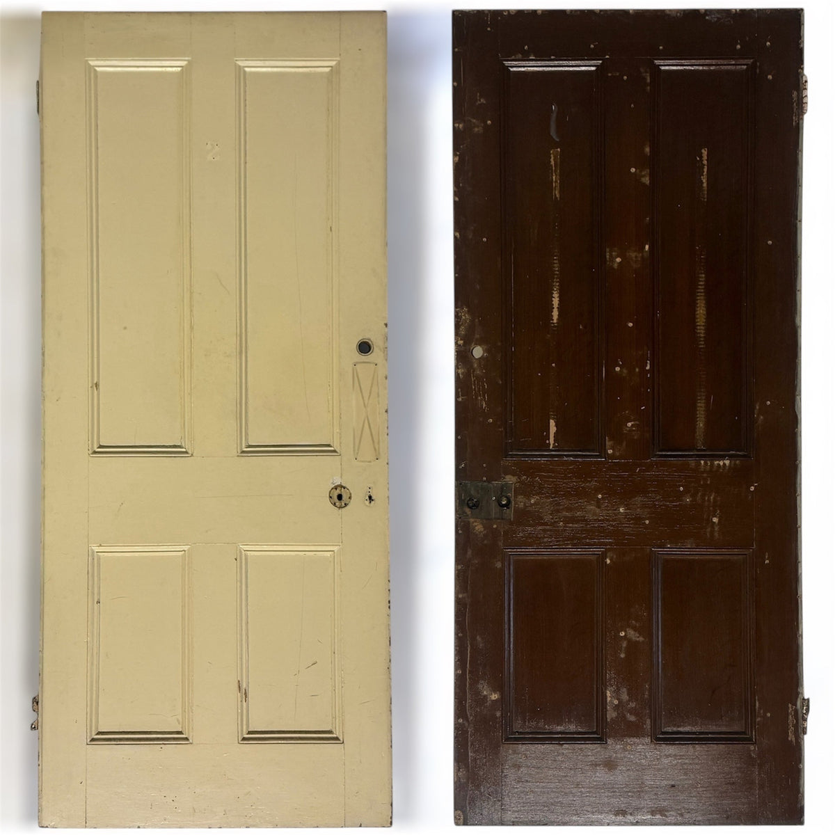 Antique Four Panel Door 212cm x 91.5cm x 4cm | The Architectural Forum