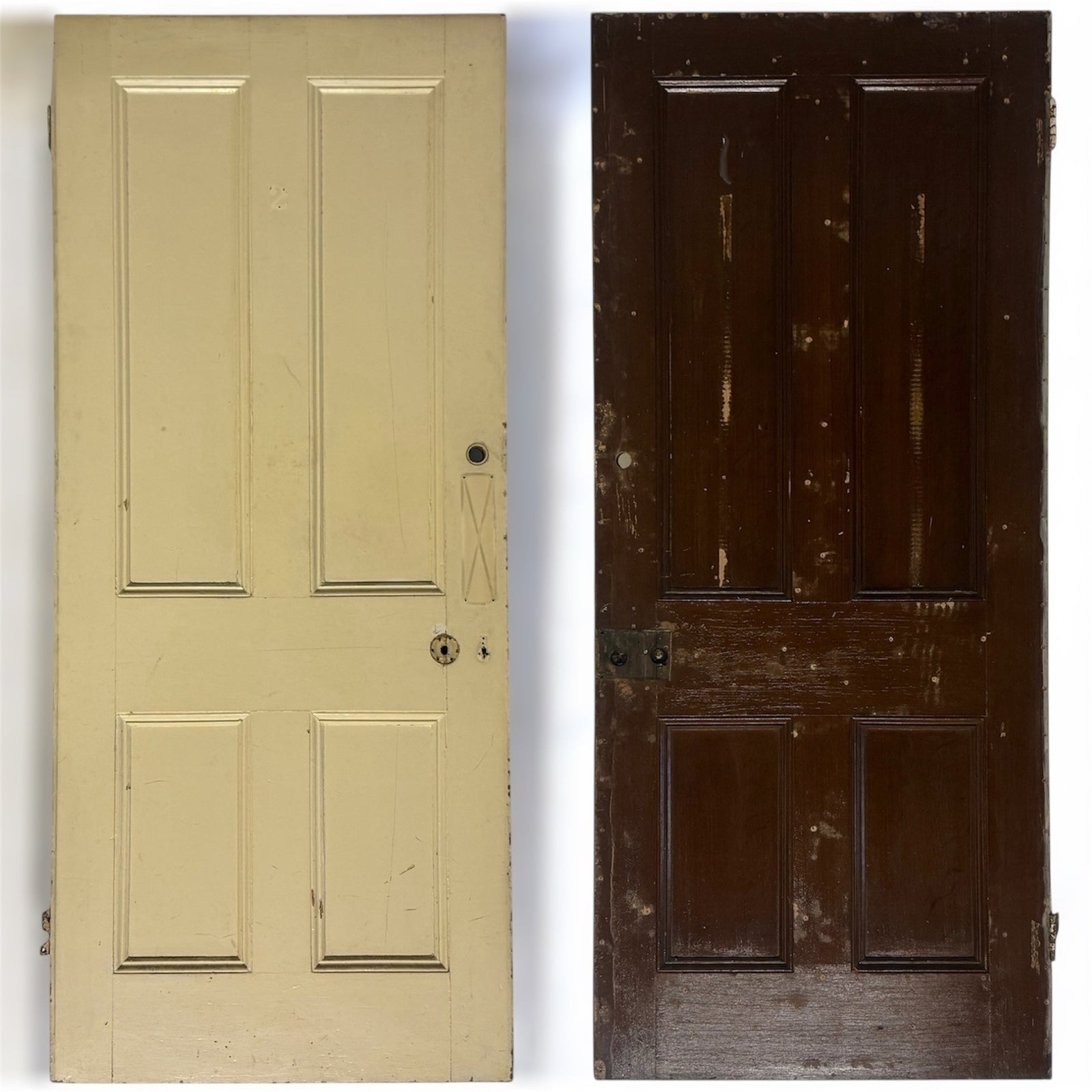 Antique Four Panel Door 212cm x 91.5cm x 4cm | The Architectural Forum