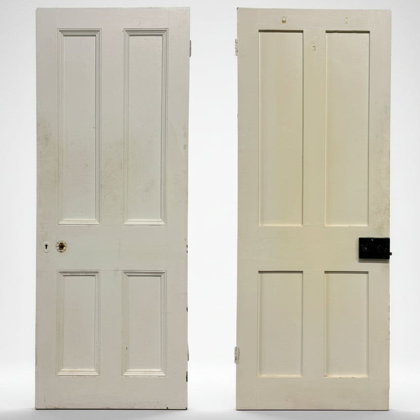 Antique Four Panel Door 197cm x 76cm x 4cm | The Architectural Forum