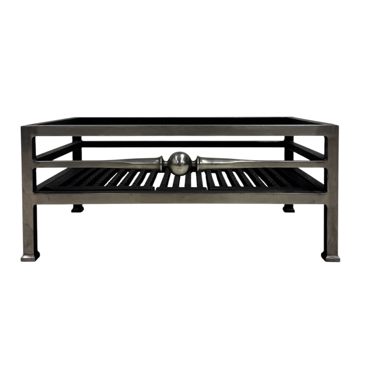 Reclaimed Steel & Cast Iron Byron Freestanding Fire Basket