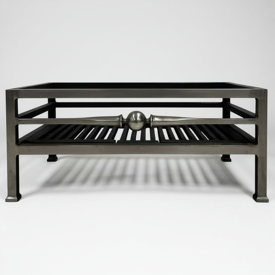 Reclaimed Steel & Cast Iron Byron Freestanding Fire Basket