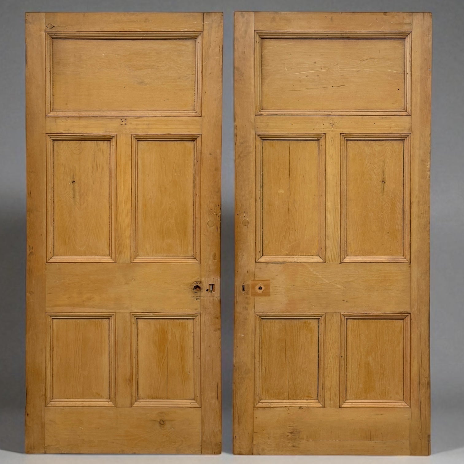 Antique Stripped 5 Panel Door 217.5cm x 97cm | The Architectural Forum