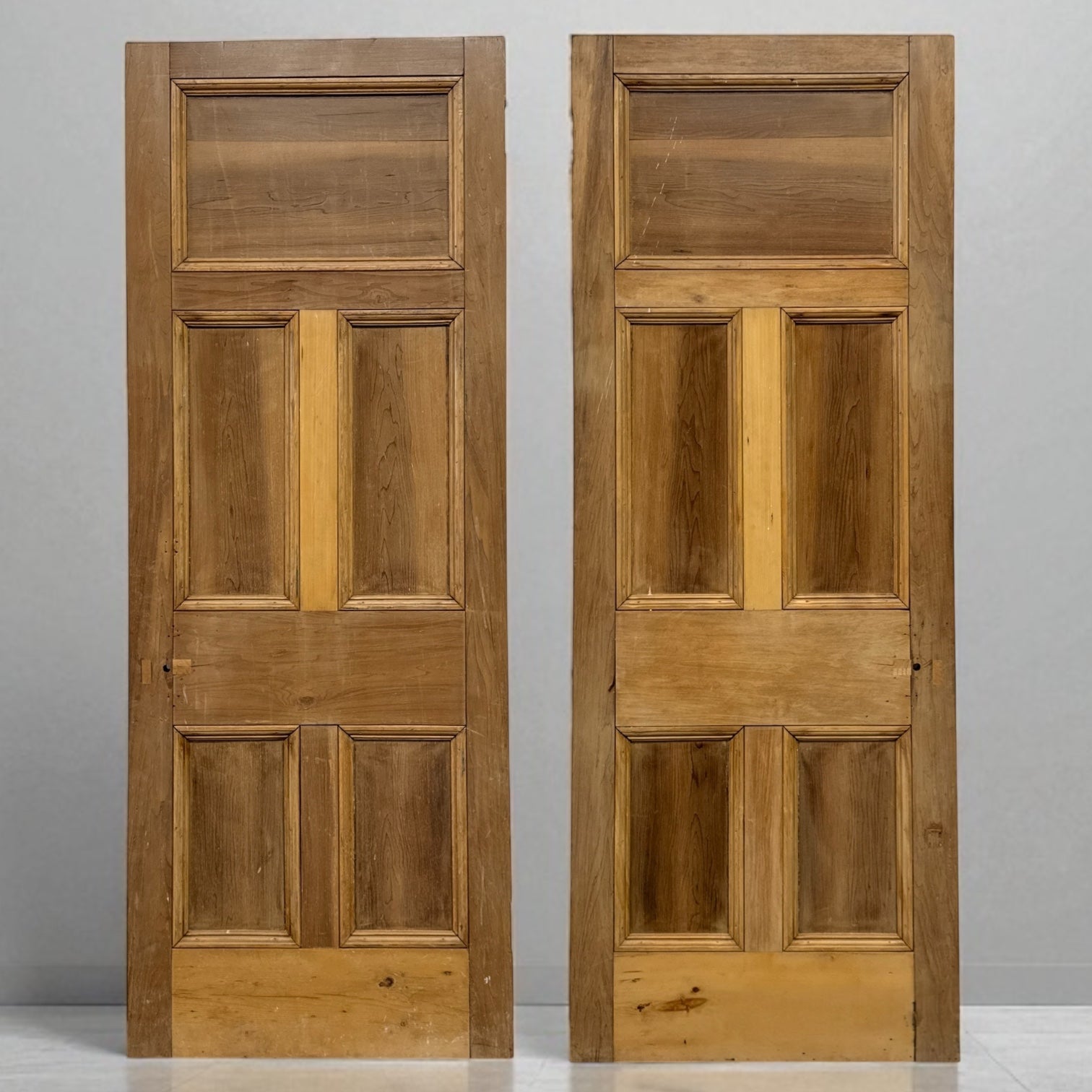 Antique 5 Panel Stripped Door 216.5cm x 82cm | The Architectural Forum