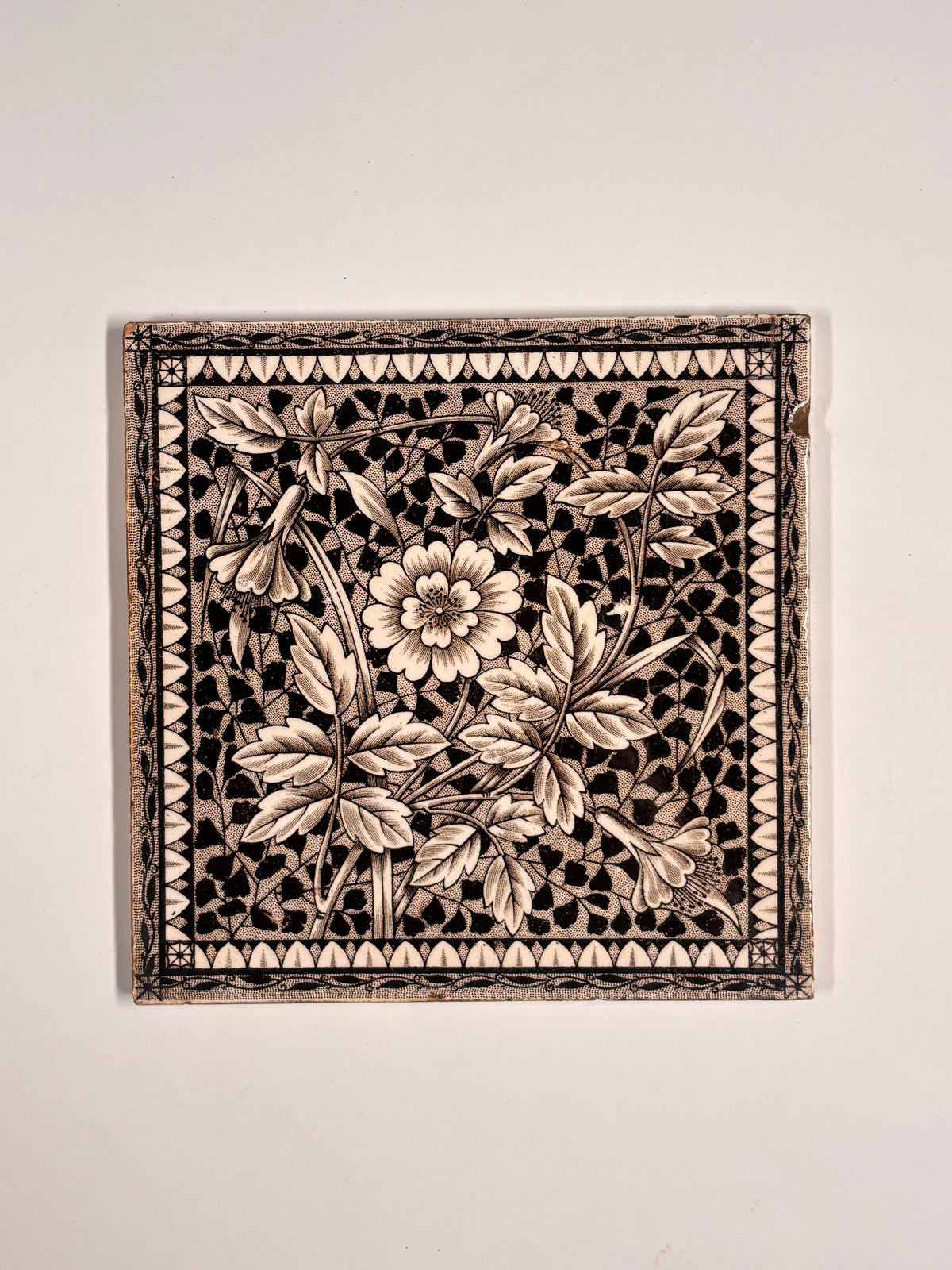 Antique Minton Ceramic Tiles Set of 5 | The Architectural Forum