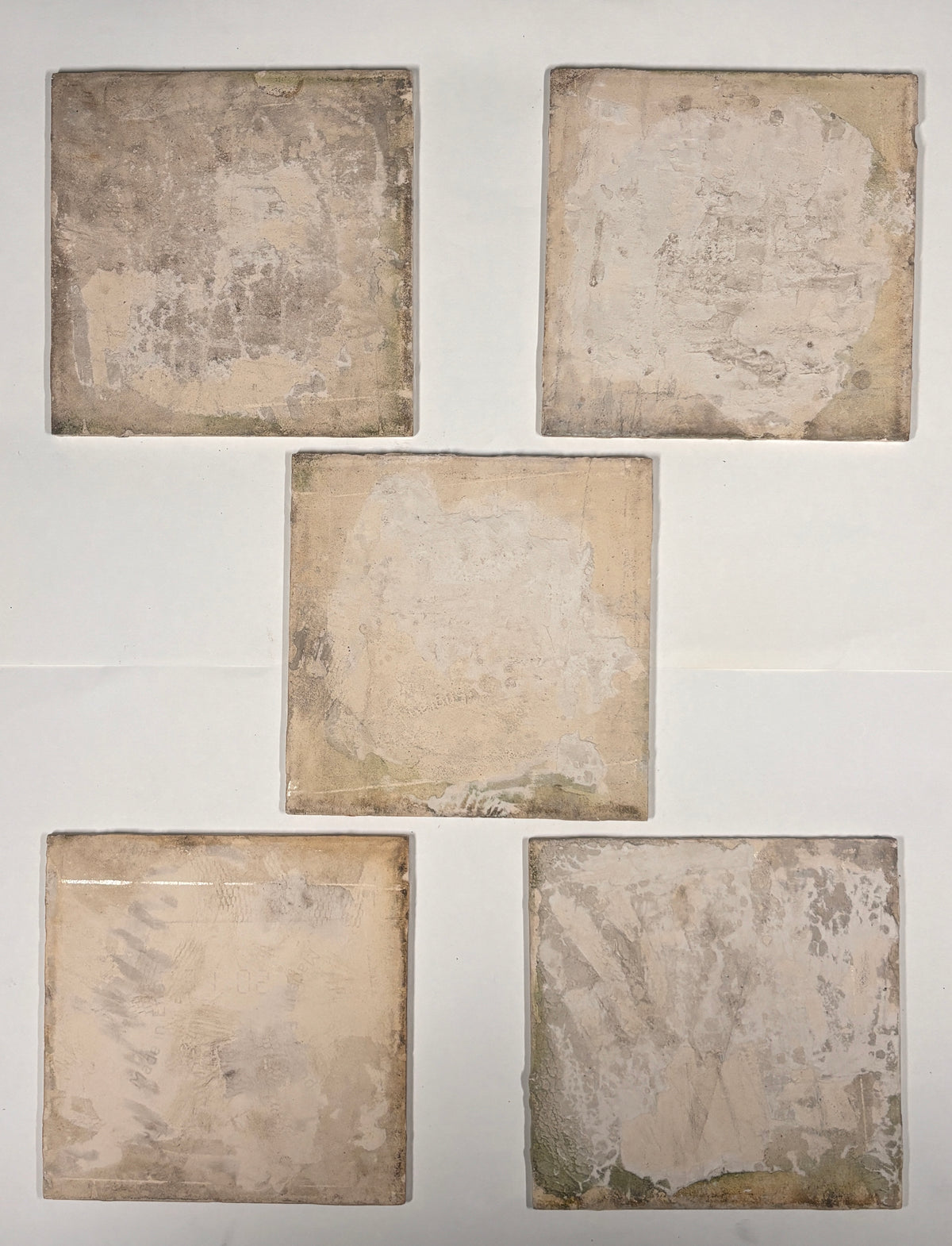 Antique Style Victorian Ceramic Tiles Set of 5 | The Architectural Forum