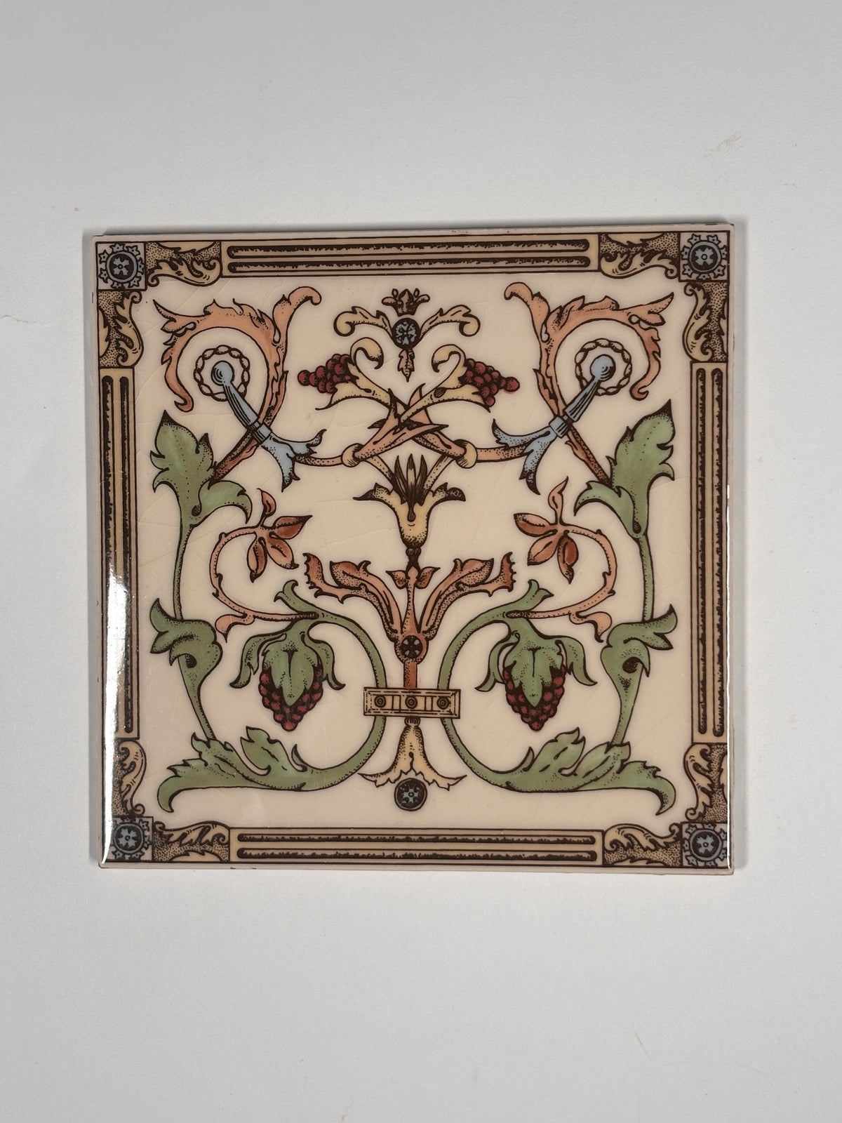 Antique Style Victorian Ceramic Tiles Set of 5 | The Architectural Forum