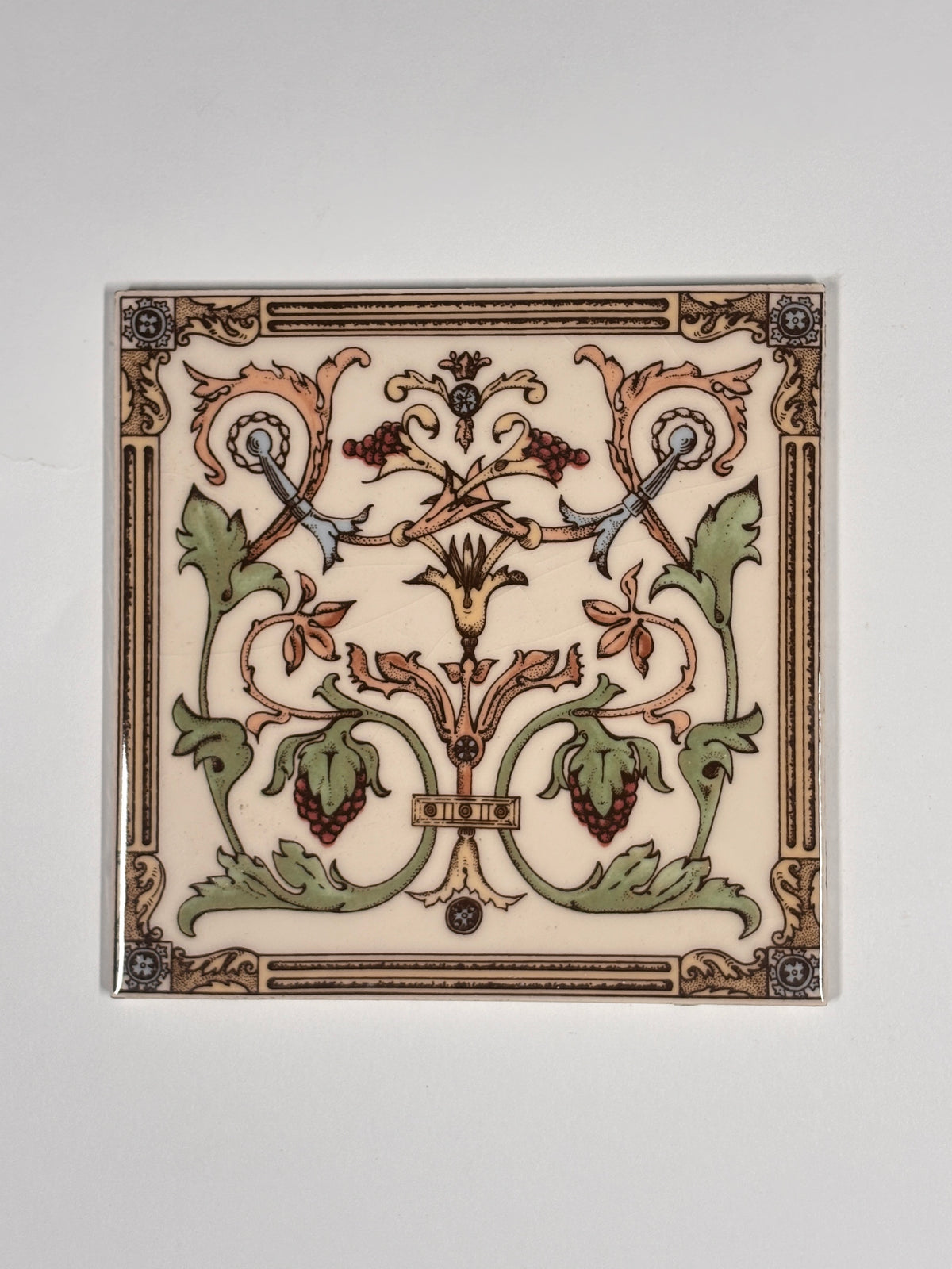 Antique Style Victorian Ceramic Tiles Set of 5 | The Architectural Forum
