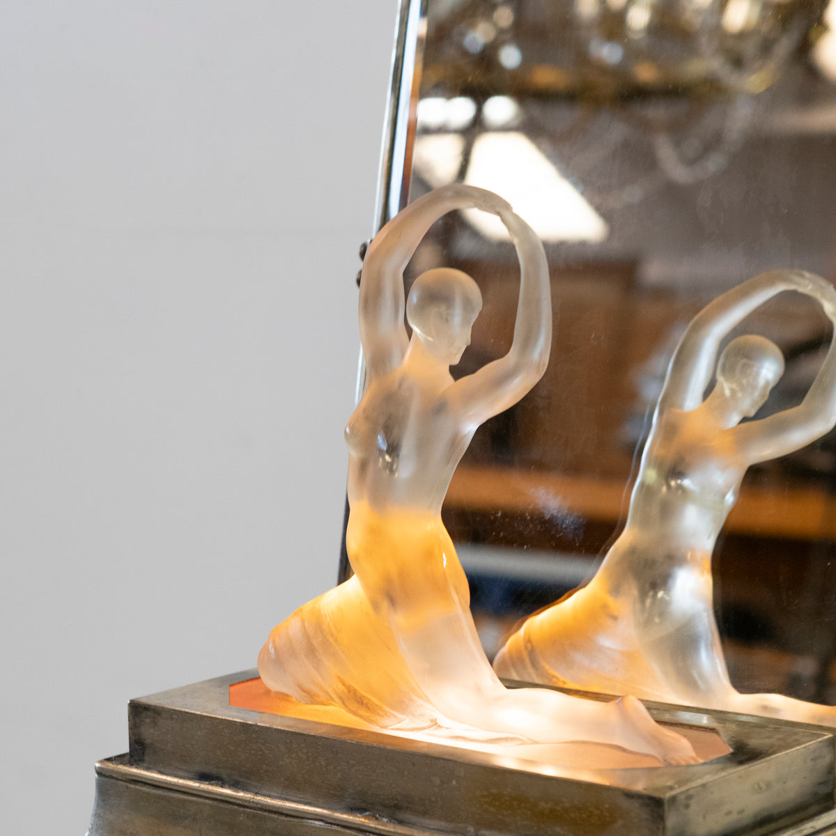 Rare Art Deco Glass Lamp | Ballet Dancer | The Architectural Forum