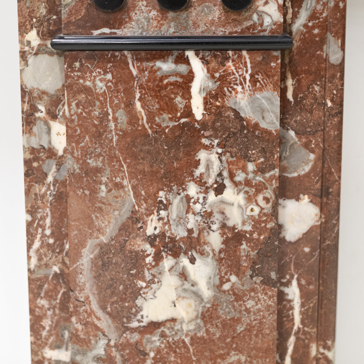 Large Antique Rouge Royal Marble Fireplace Surround