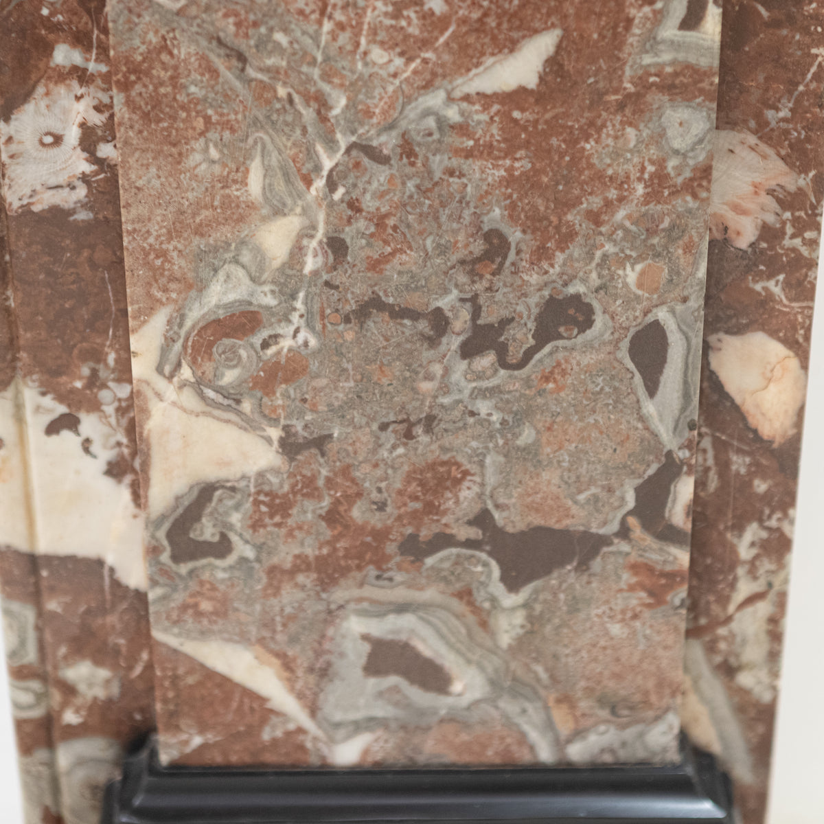 Large Antique Rouge Royal Marble Fireplace Surround