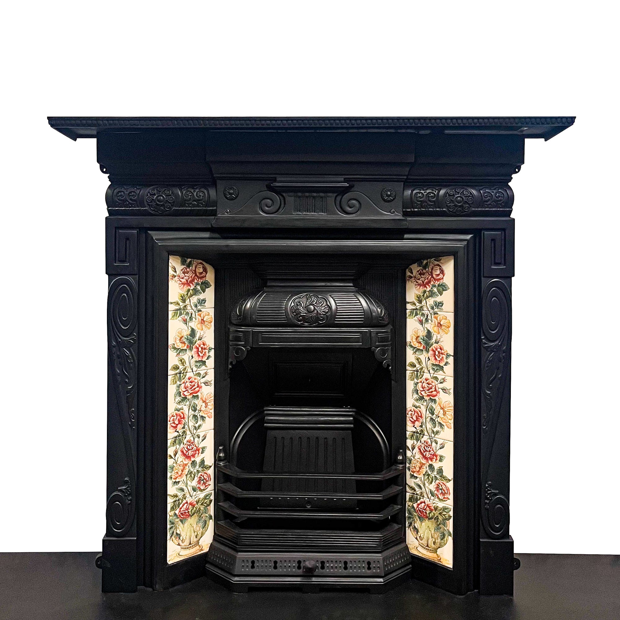 Victorian Reclaimed Tiled Cast Iron Fireplace | The Architectural Forum