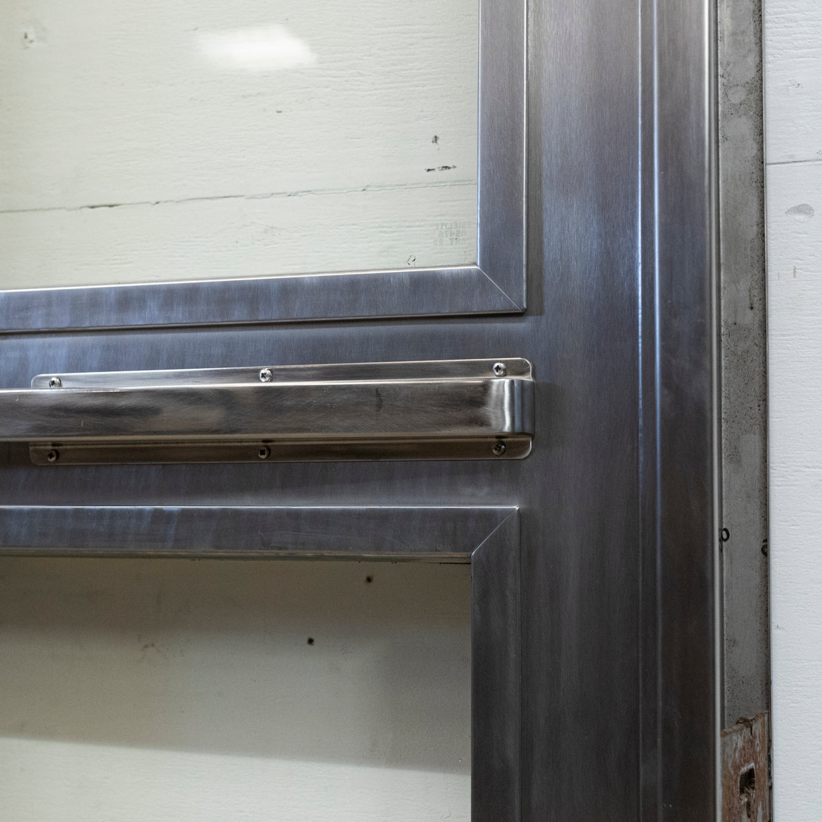 Reclaimed Mid-Century Chrome Dividing Double Doors | The Architectural Forum