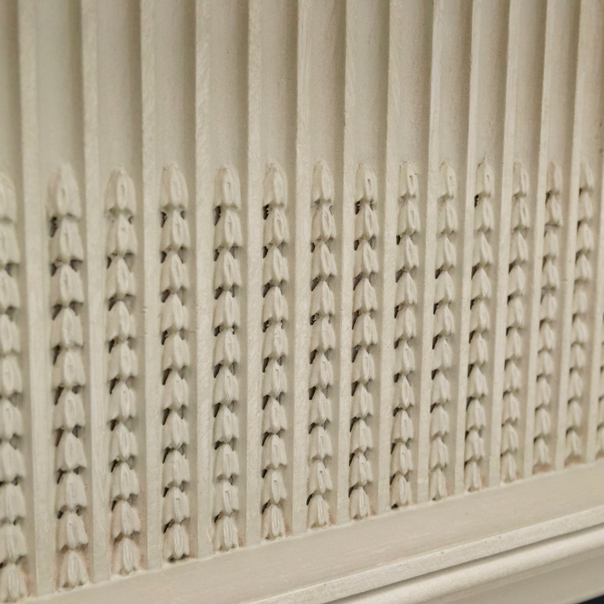 Large Reclaimed Regency Style Wooden Surround with Slate Slips