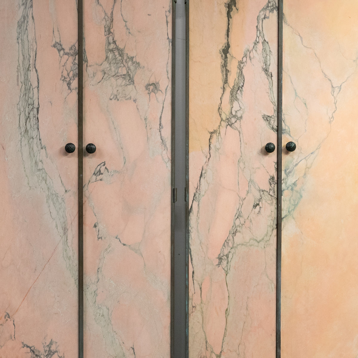 Striking Pink Marble Double Doors | 2 Sets