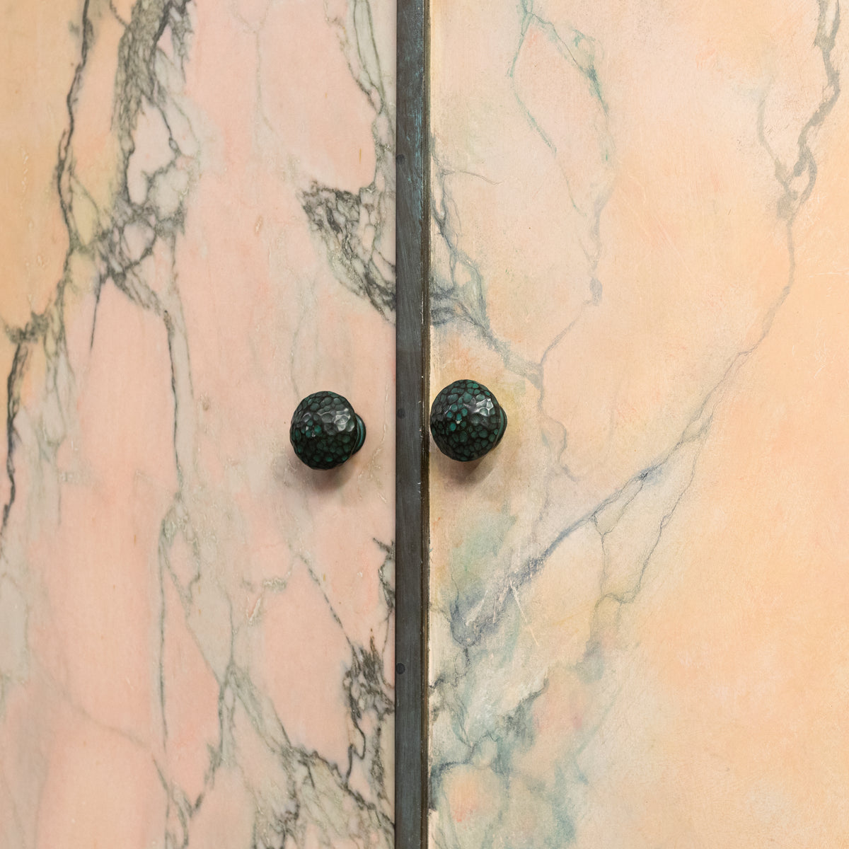 Striking Pink Marble Double Doors | 2 Sets