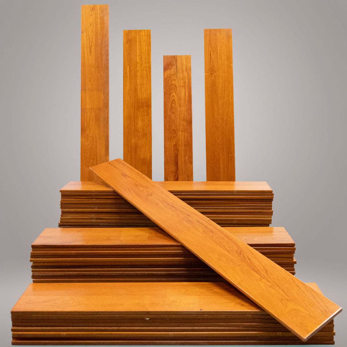 Reclaimed Mid Century Solid Teak Merrow Shelving Worktops