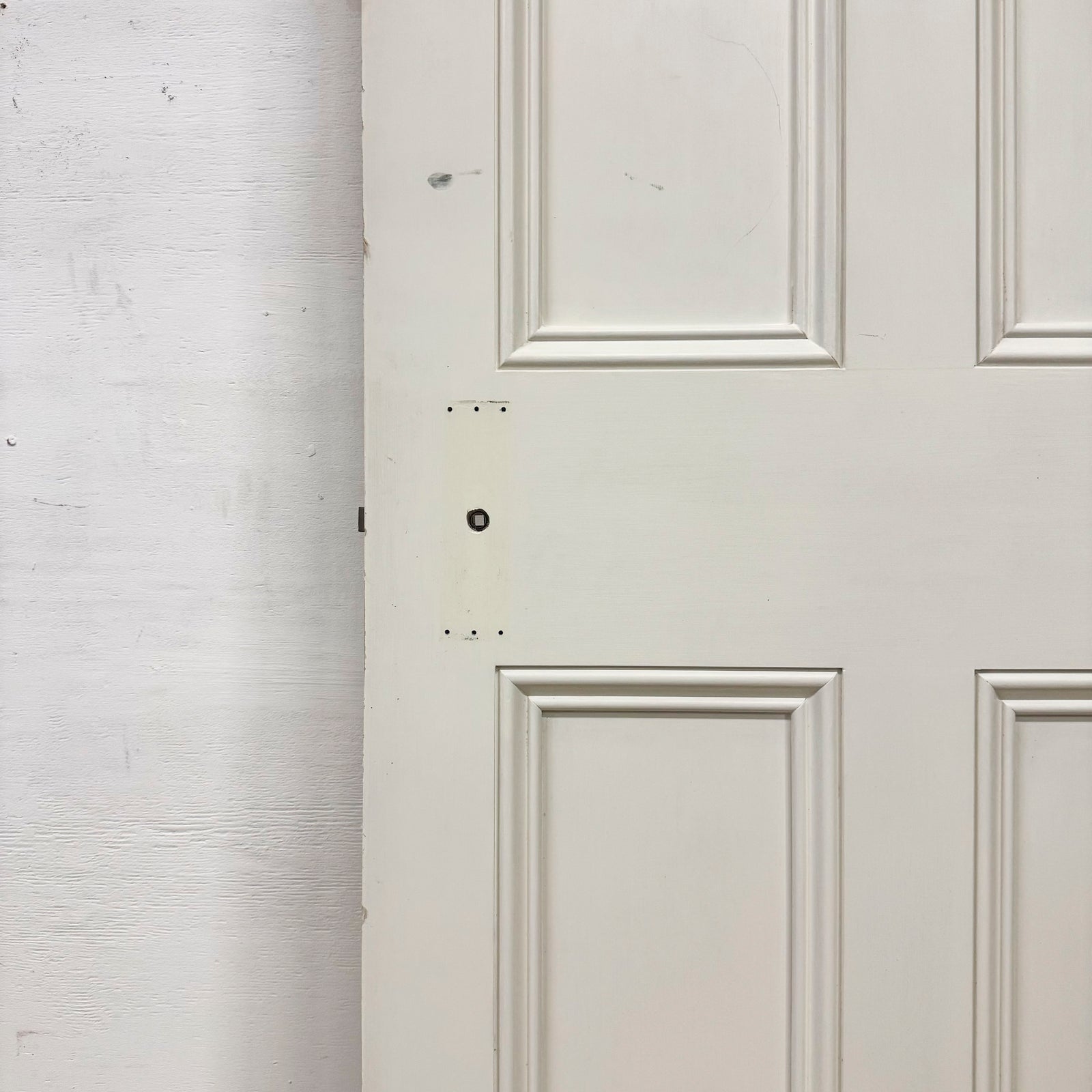 Reclaimed White Tulip Wood 4 Panel Door - 227cm x 80.5cm | The Architectural Forum