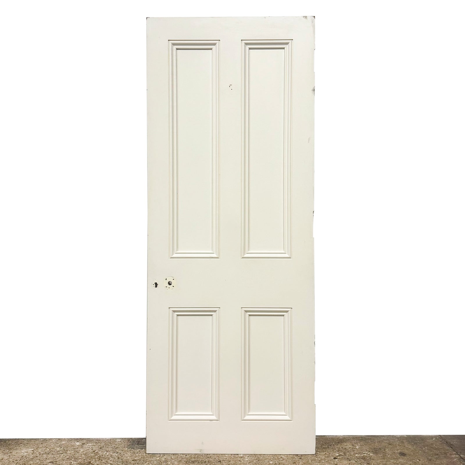 Reclaimed White Tulip Wood 4 Panel Door - 197.5cm x 76cm | The Architectural Forum