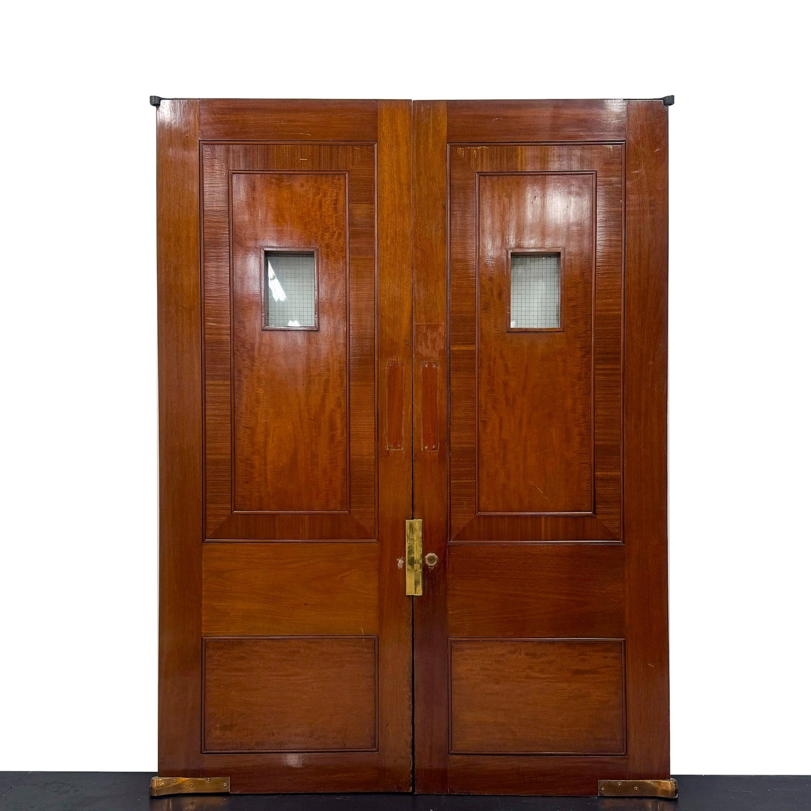 Clothworkers' Pair of Doors with Georgian Wire Viewing Windows - 214.5cm x 157.5cm | The Architectural Forum