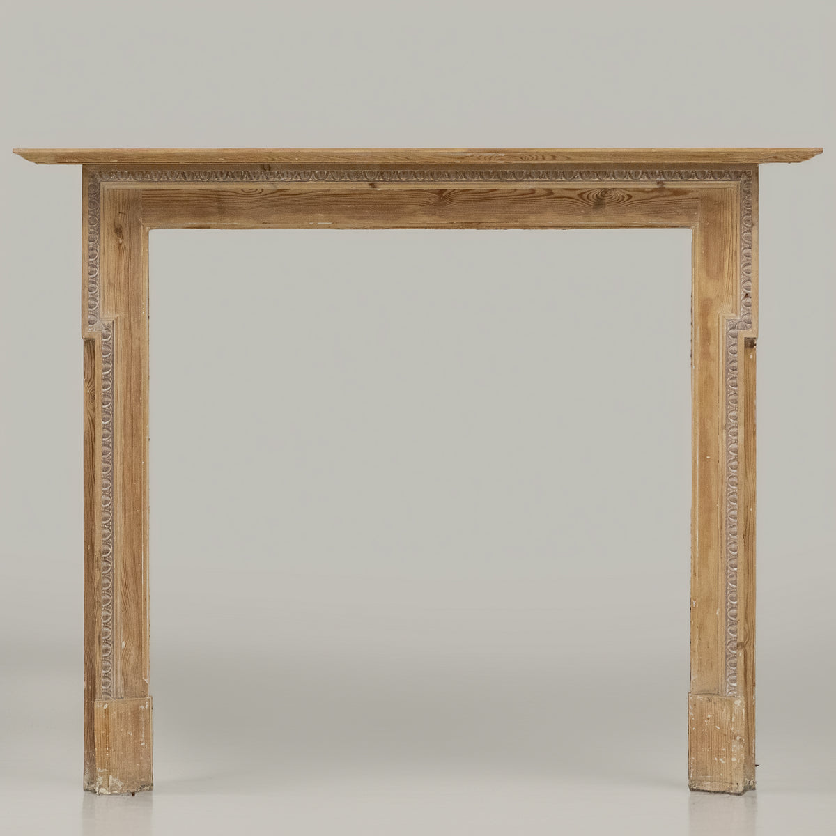 Antique Georgian Pine Fireplace Surround with Gesso Details | The Architectural Forum