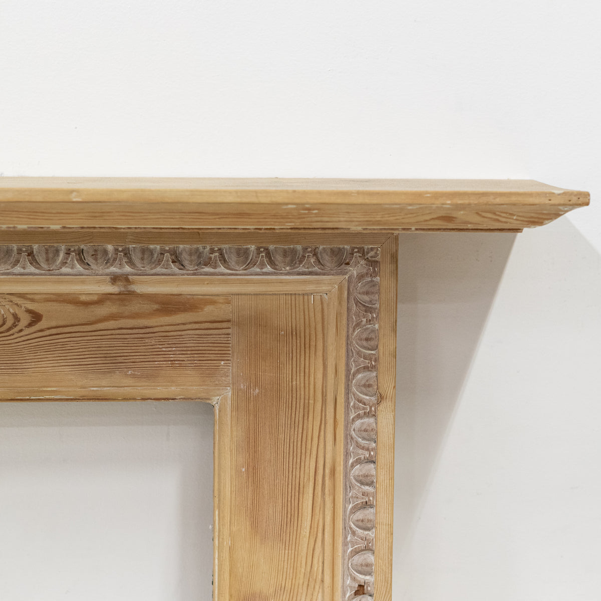 Antique Georgian Pine Fireplace Surround with Gesso Details | The Architectural Forum