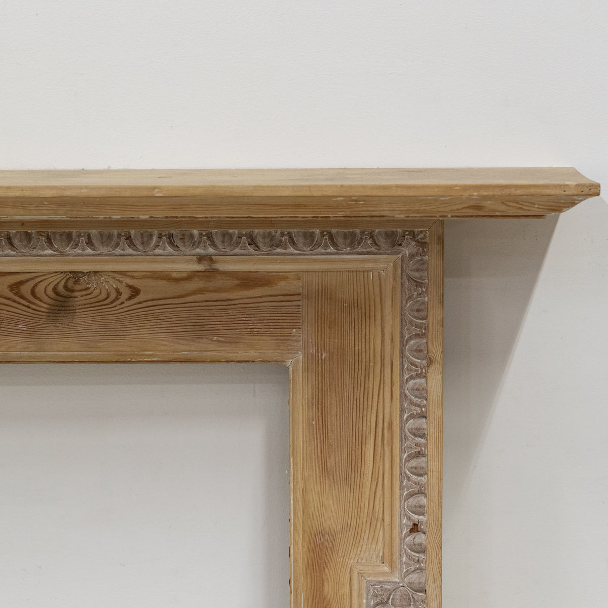 Antique Georgian Pine Fireplace Surround with Gesso Details | The Architectural Forum