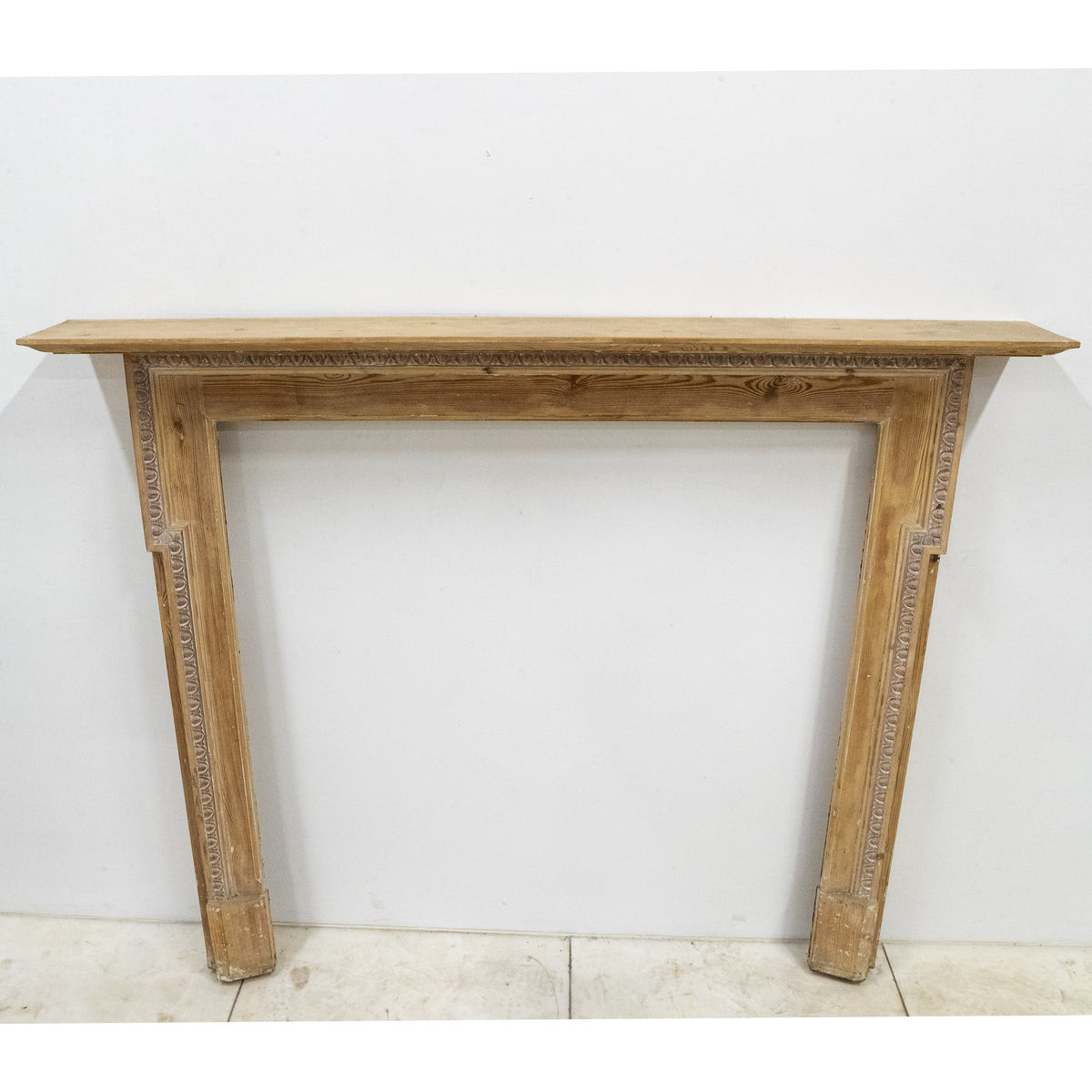 Antique Georgian Pine Fireplace Surround with Gesso Details | The Architectural Forum