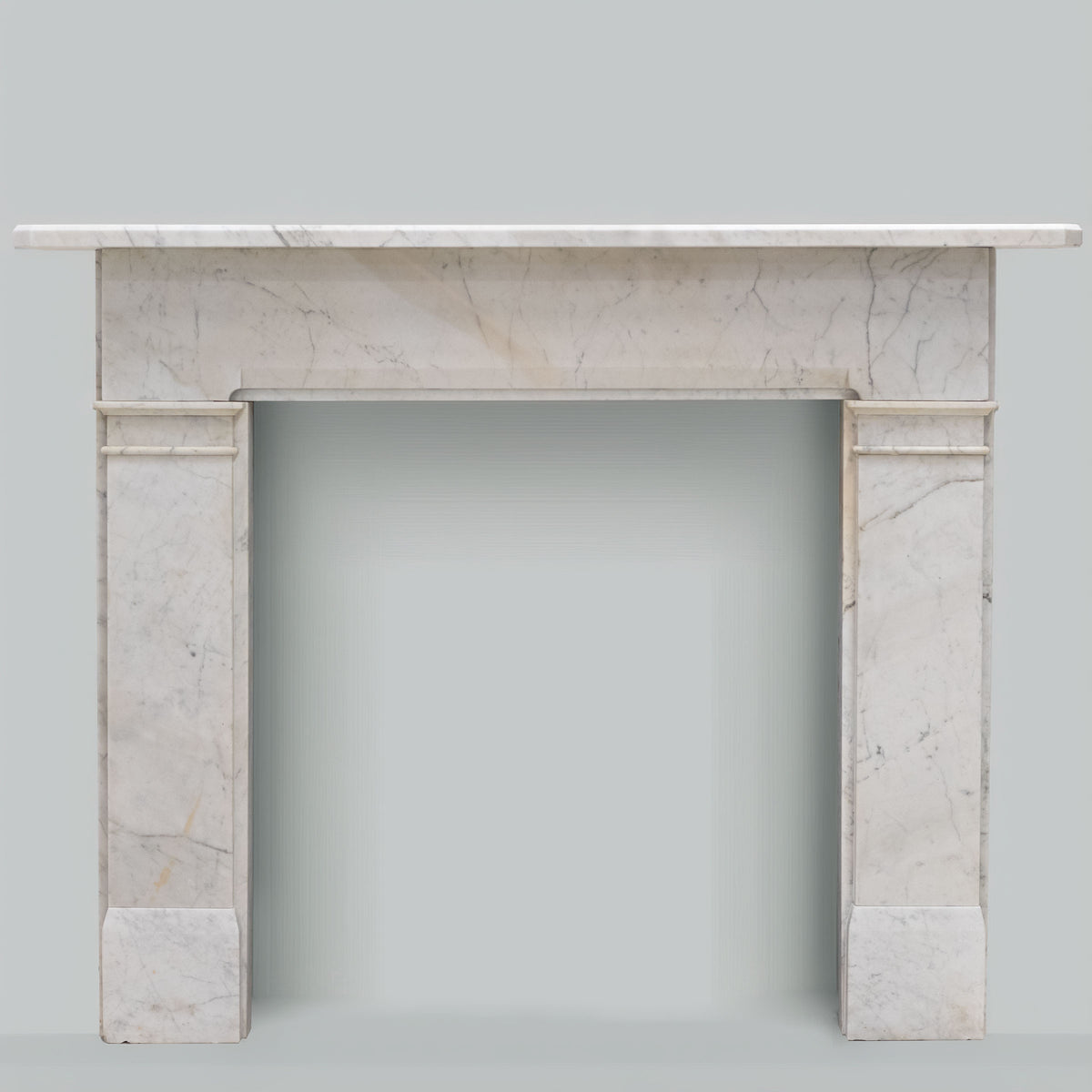 Antique Late Gerogian Early Victorian Carrara Marble Fireplace Surround | The Architectural Forum