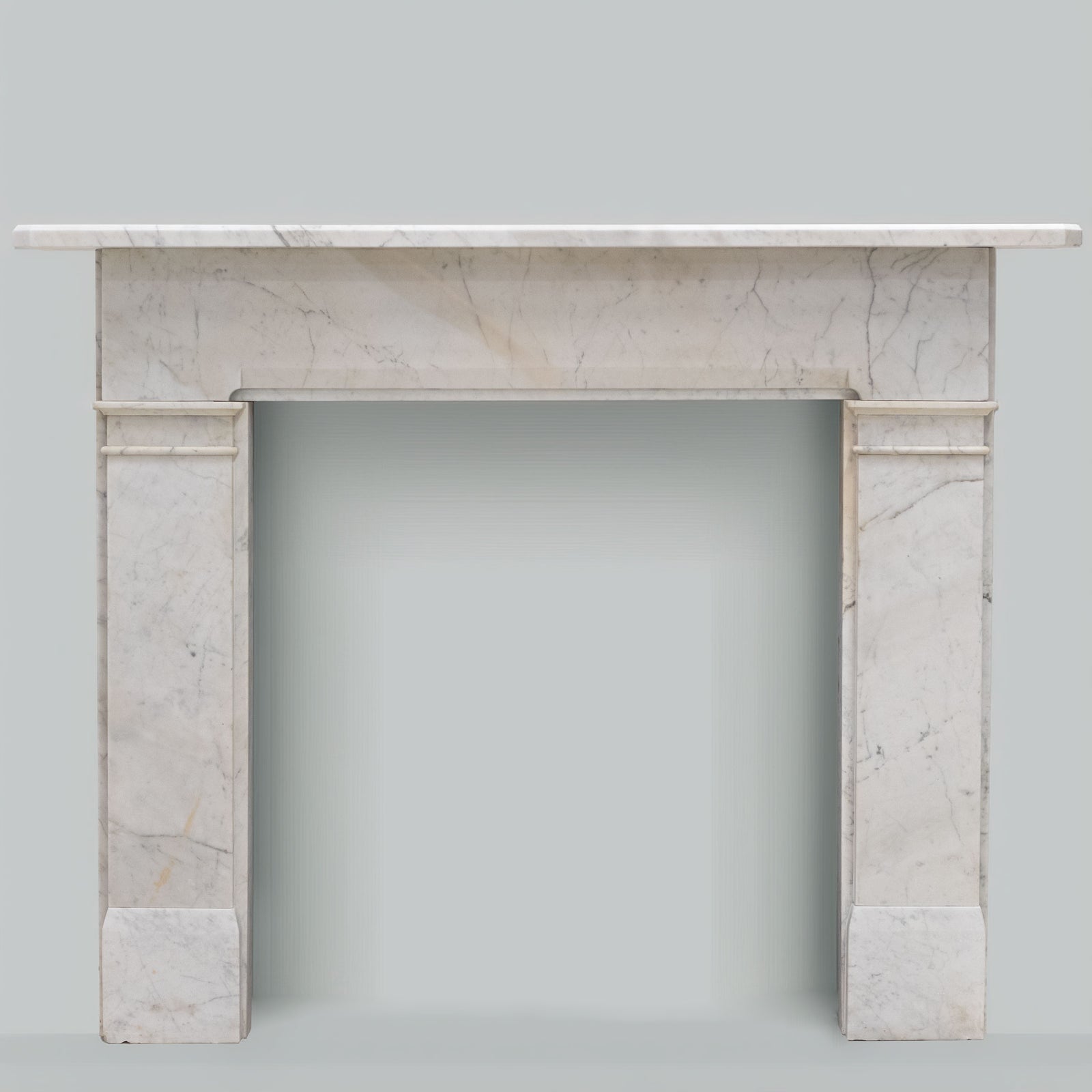 Antique Late Gerogian Early Victorian Carrara Marble Fireplace Surround | The Architectural Forum