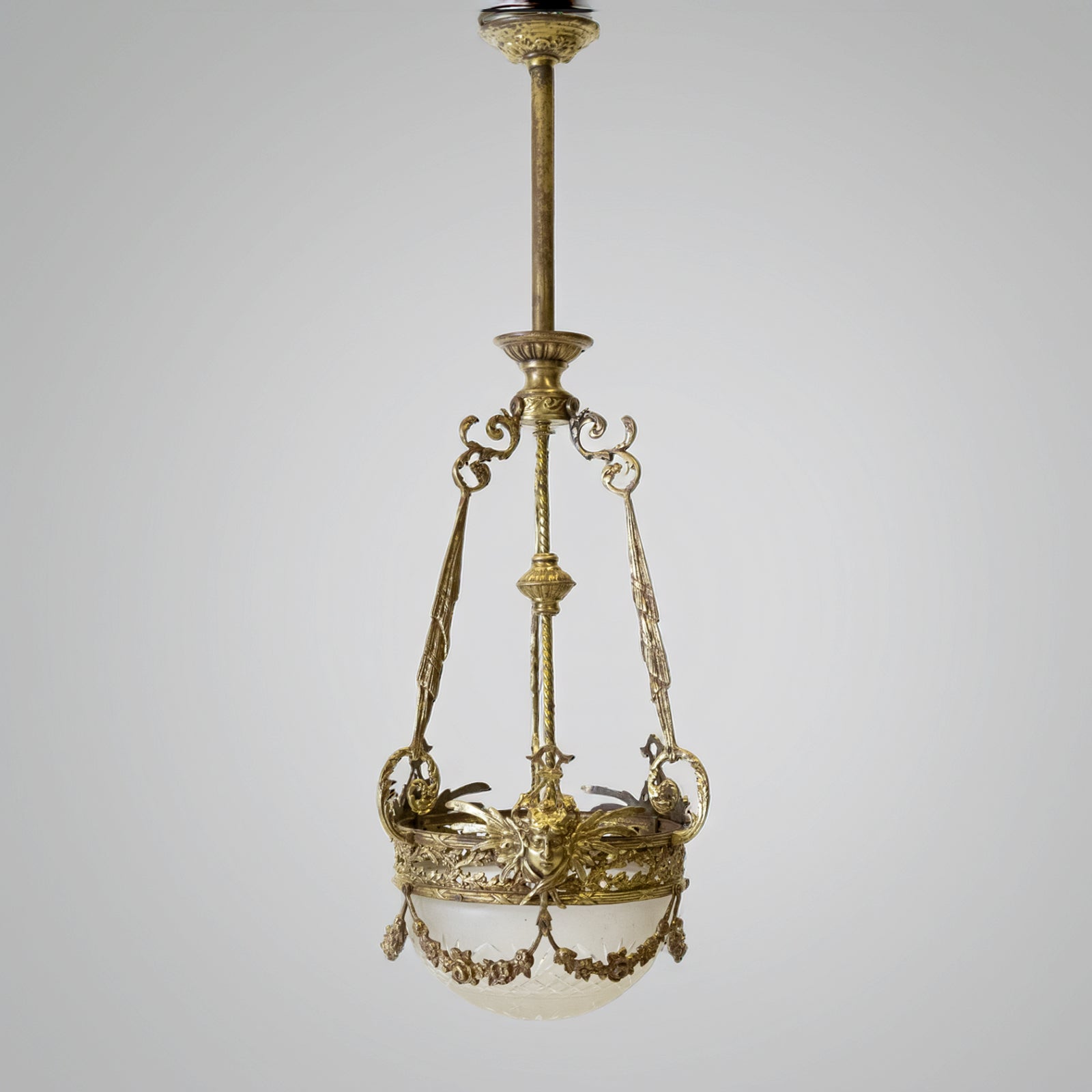 Antique Polished Steel and Brass Fireplace Fender | The Architectural Forum