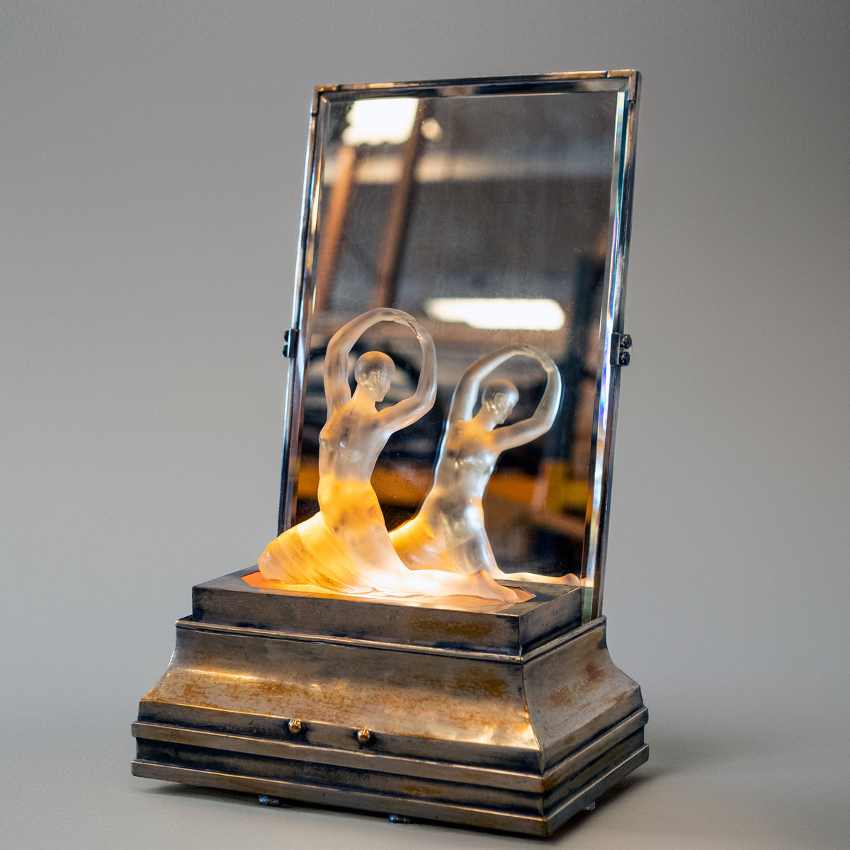 Rare Art Deco Glass Lamp | Ballet Dancer | The Architectural Forum