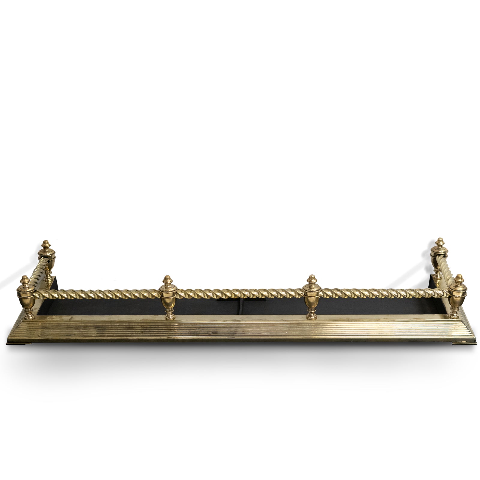 Antique Victorian Brass Fireplace Fender | The Architectural Forum