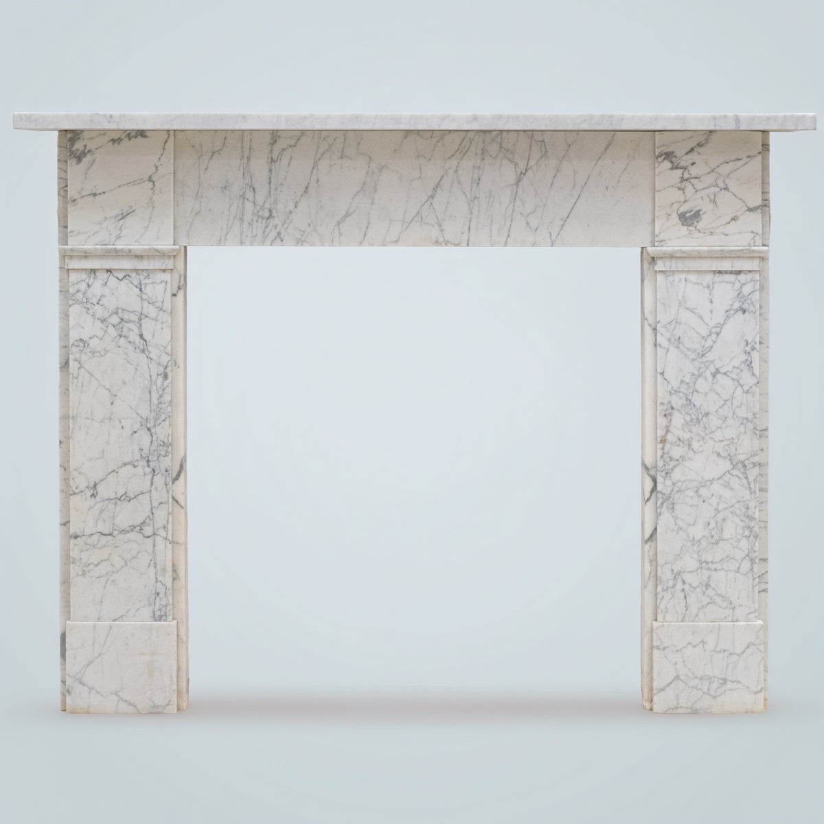 Antique Carrara Marble Late Georgian Fireplace Surround