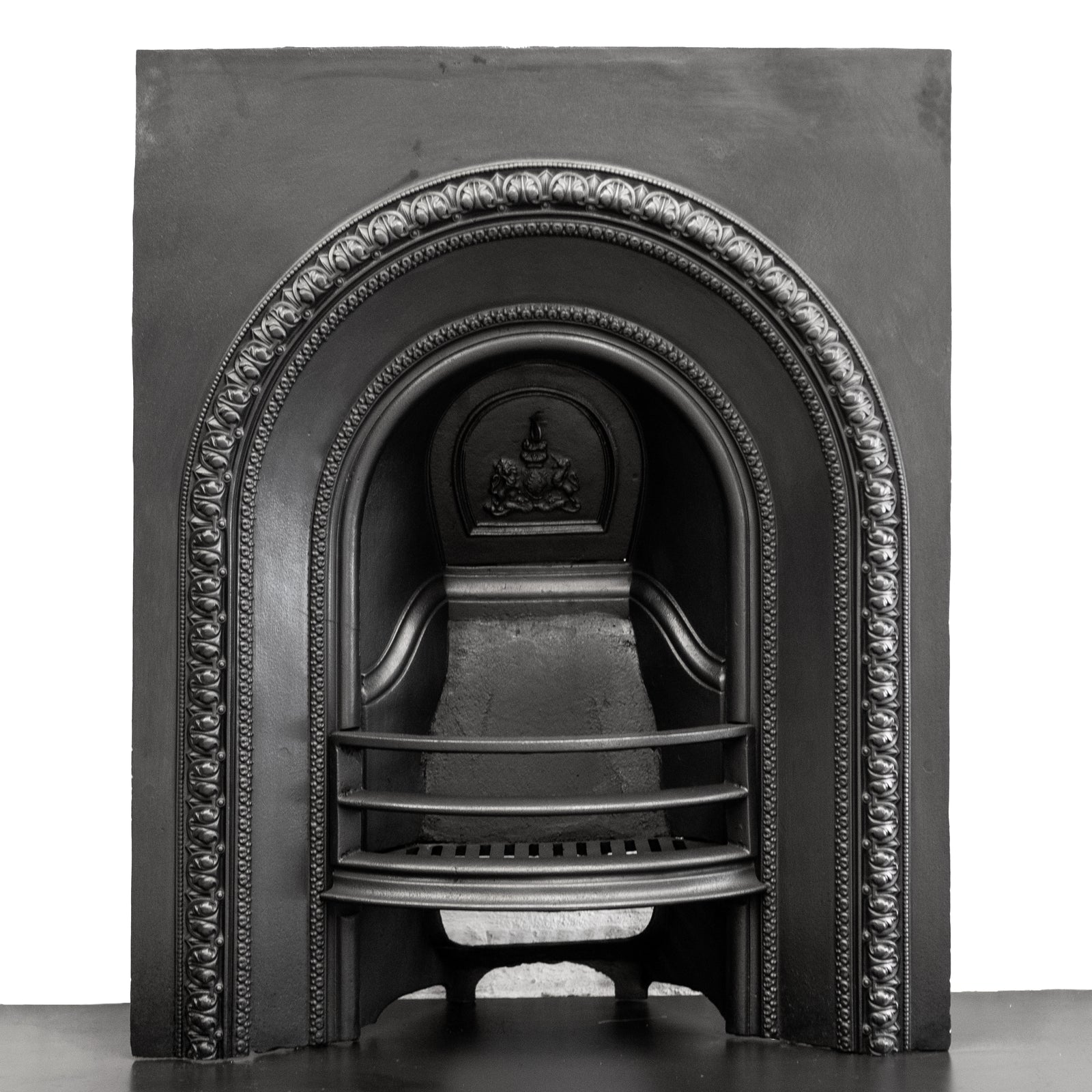 Antique Cast Iron Arched Fireplace Insert | The Architectural Forum