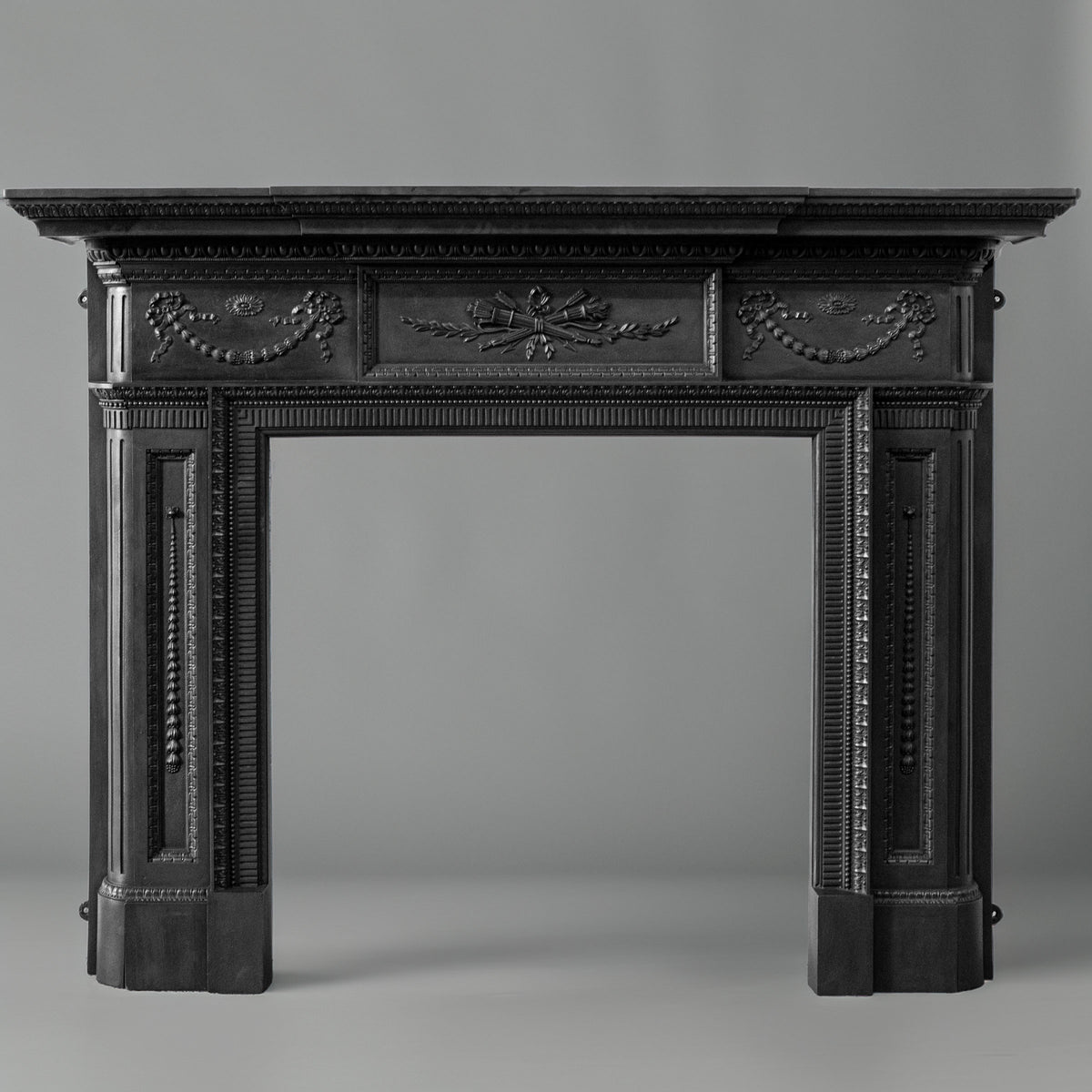 Large Antique Cast Iron Fireplace Surround | The Architectural Forum