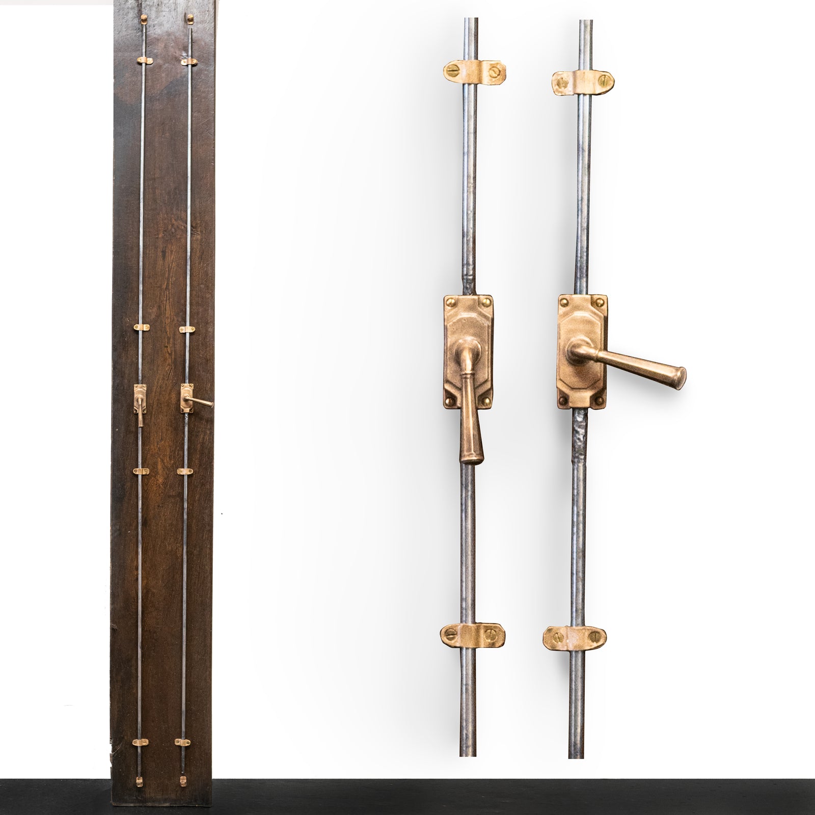 Reclaimed Iron & Bronze Espagnolettes - Large Amount Available | The Architectural Forum