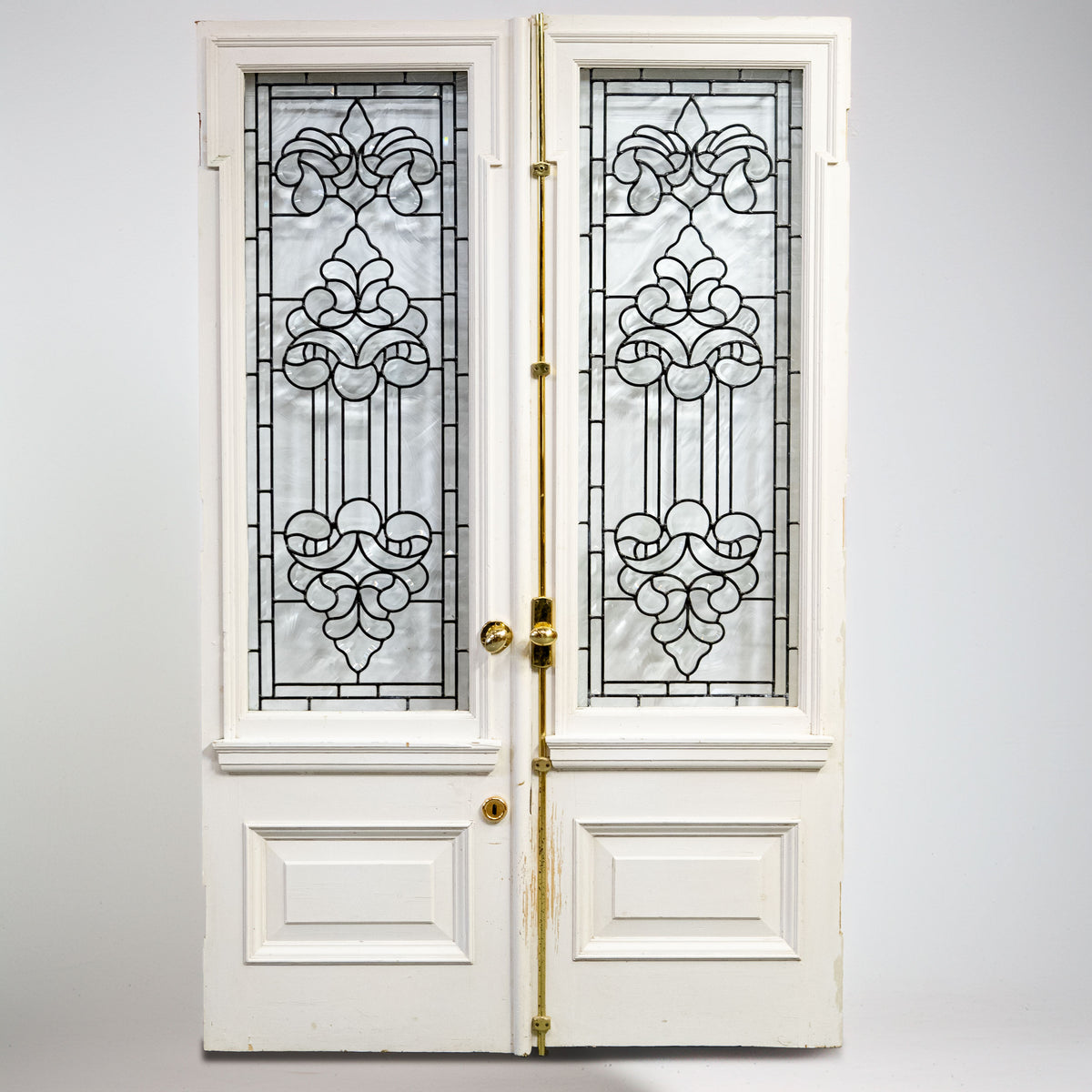 Large Antique Glazed Double Doors