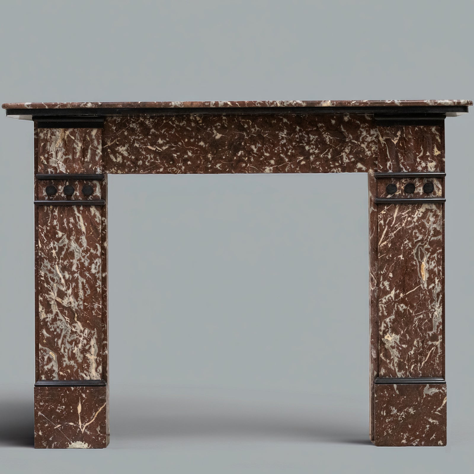 Antique Rouge Royal Marble Fireplace Surround | The Architectural Forum