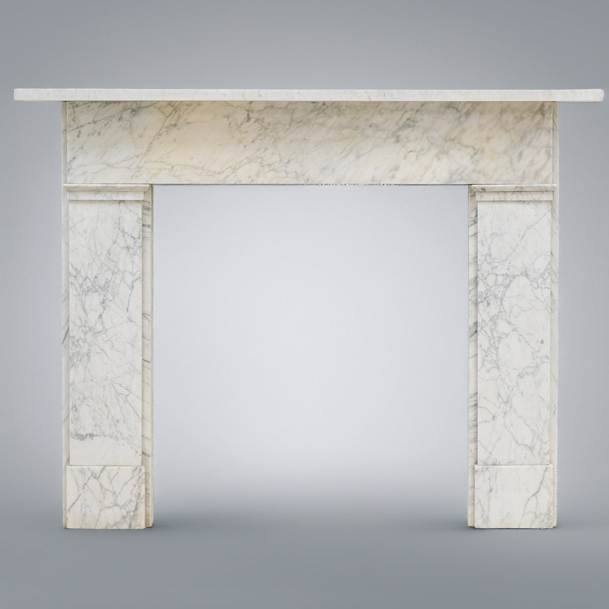 Antique Carrara Marble Late Georgian Fireplace Surround