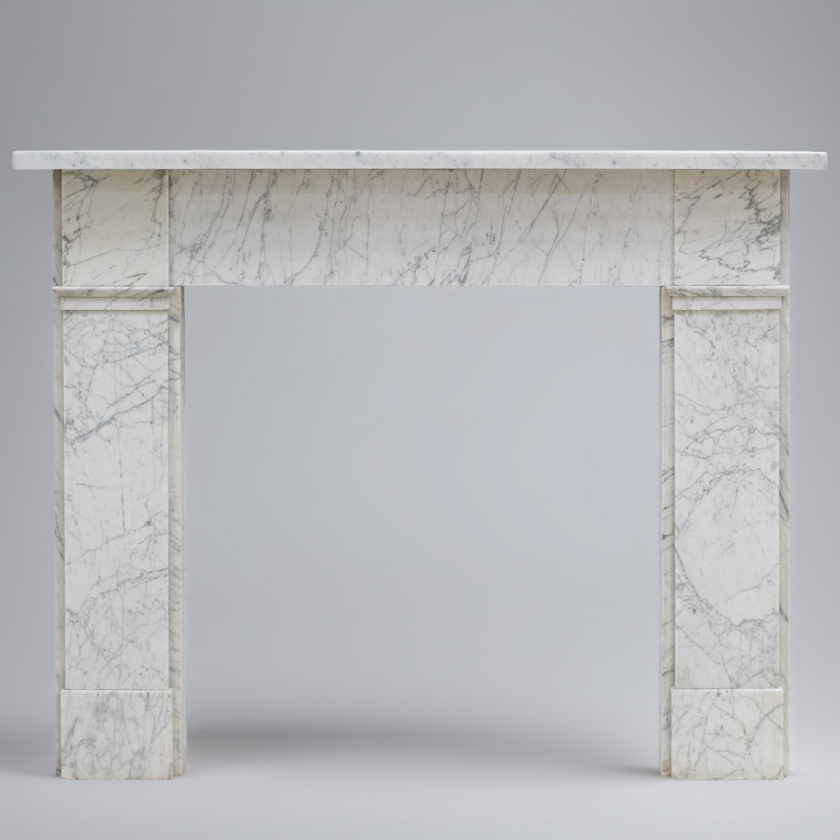 Antique Carrara Marble Late Georgian Fireplace Surround