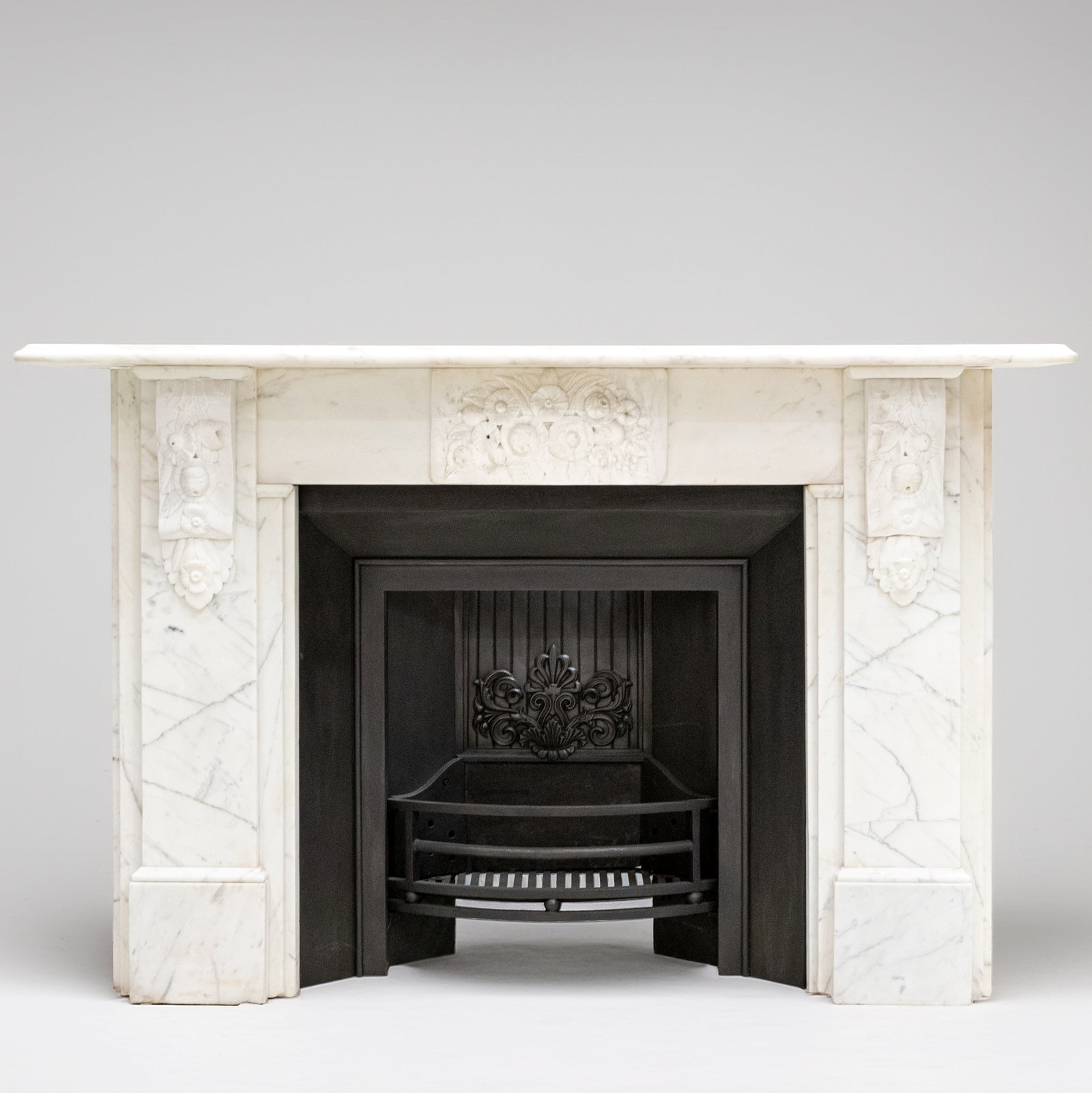 Antique Victorian Marble Carved Corbel Fireplace Surround | The Architectural Forum