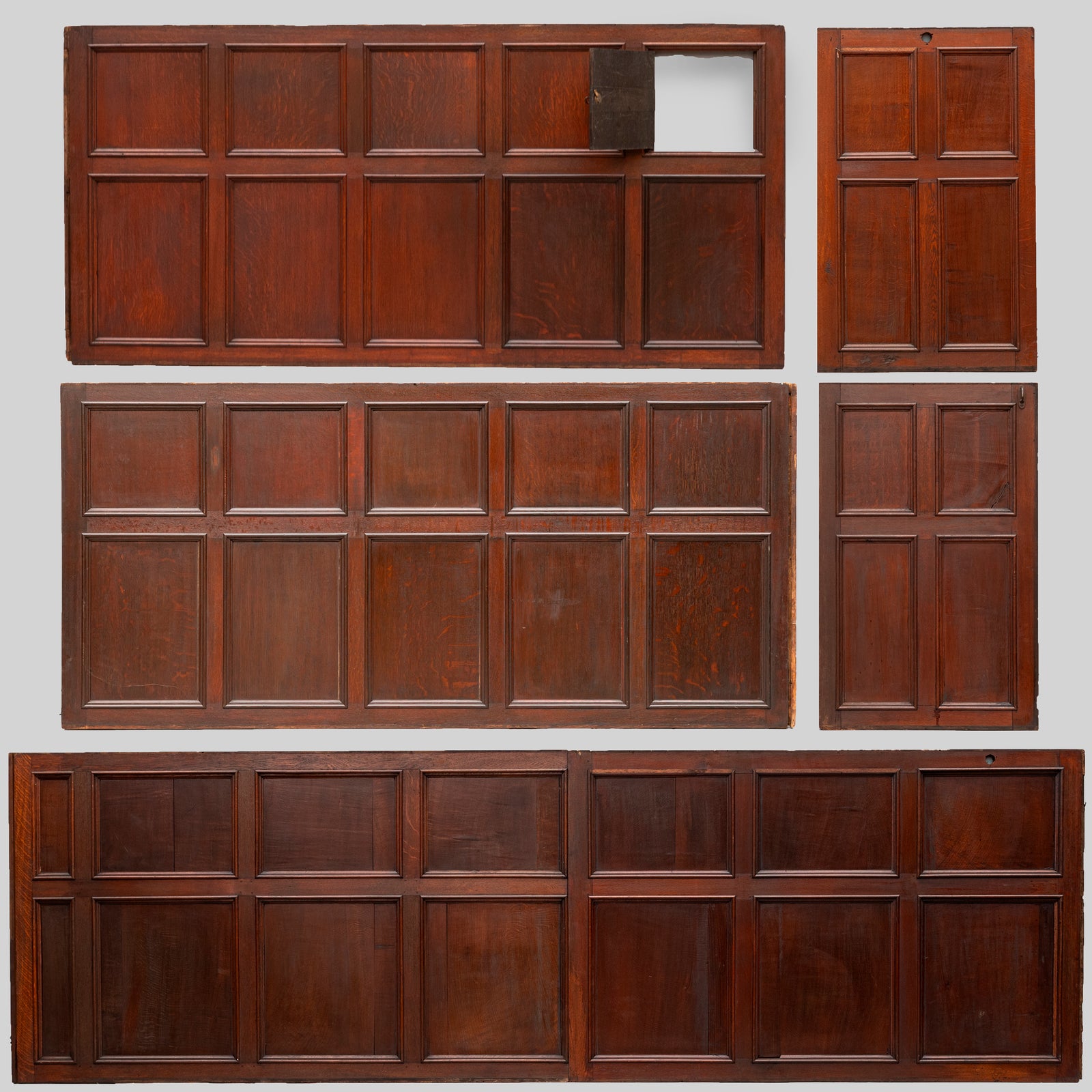 Antique 19th Century Oak and Elm Panelling | Panelled Room - 7 Panels | The Architectural Forum