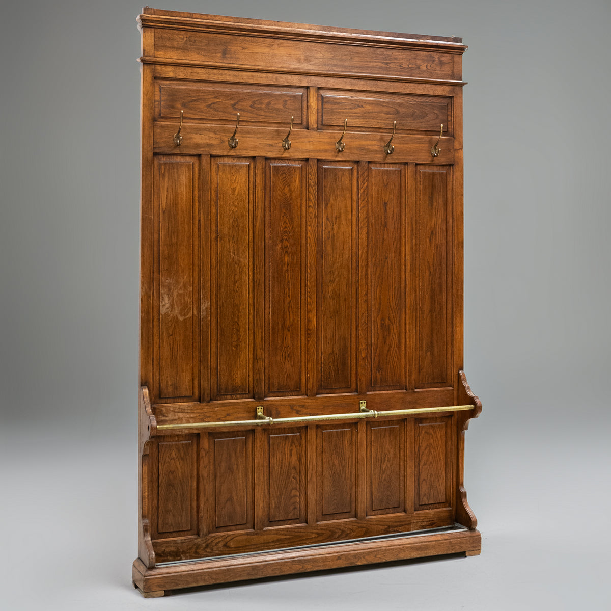 Large Antique Hall Stand | Coat Rack Boot Room