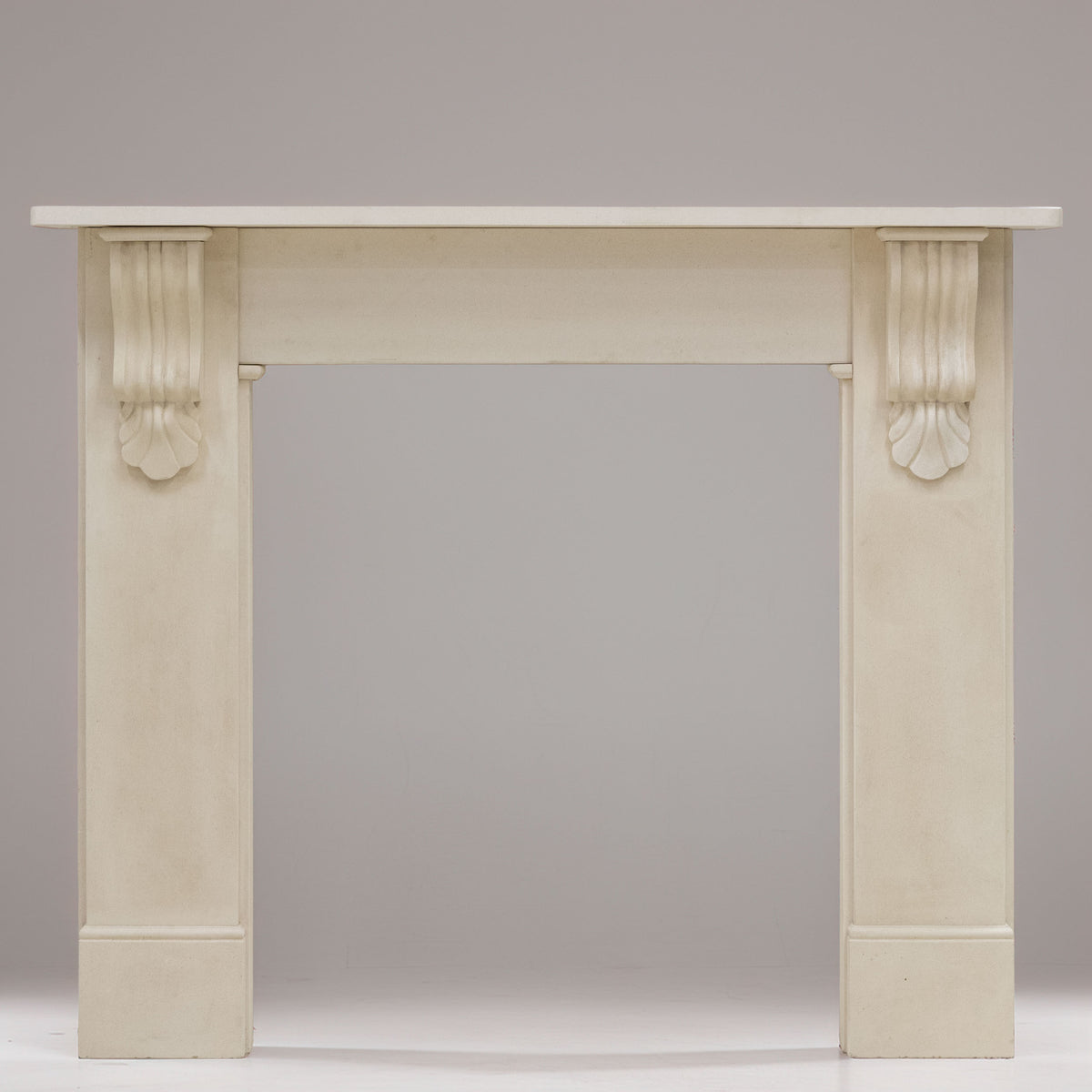 Reclaimed Victorian Style Carved Limestone Surround with Corbels | The Architectural Forum