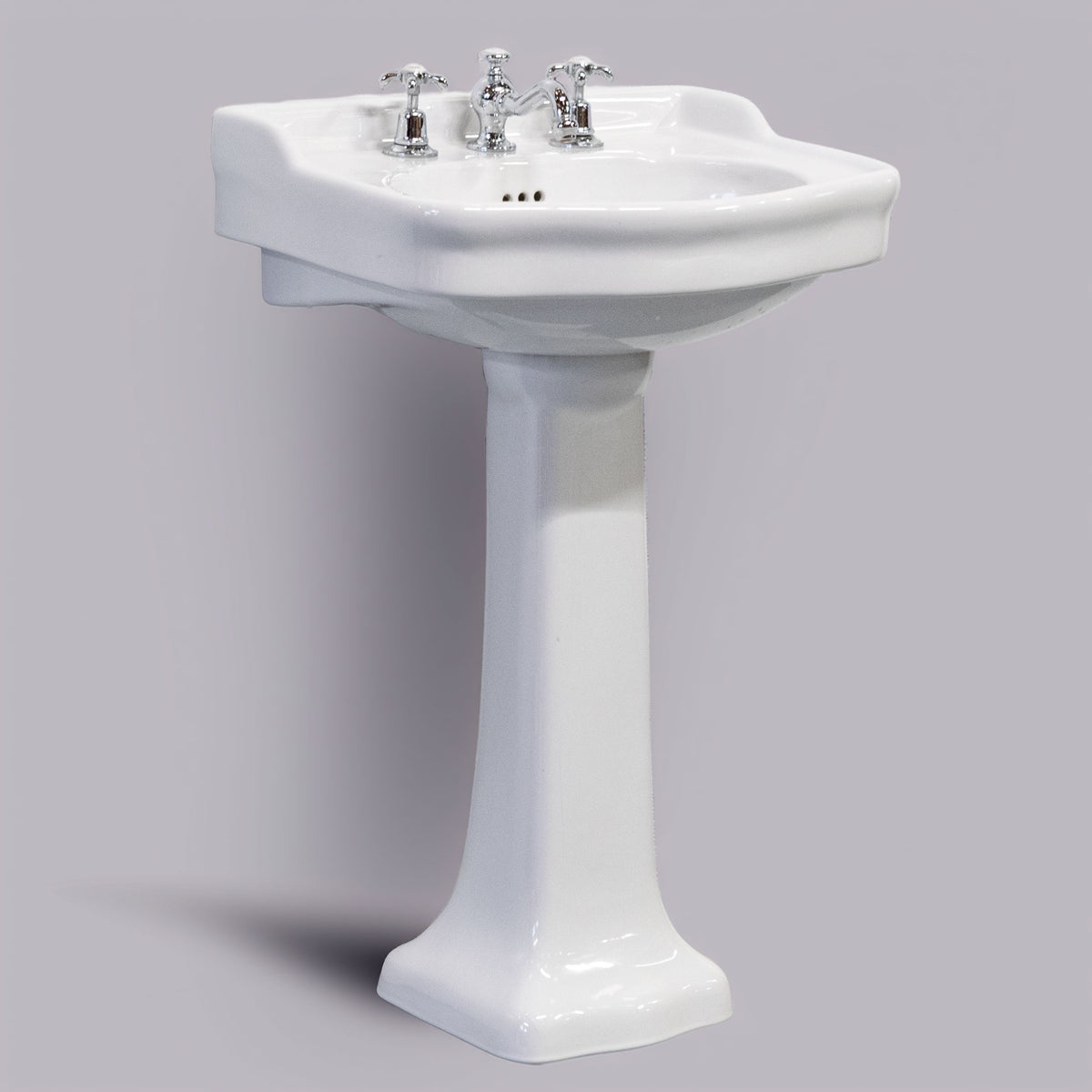 Lefroy Brooks Basin On Pedestal With Taps | La Chapelle Sink on Stand | The Architectural Forum