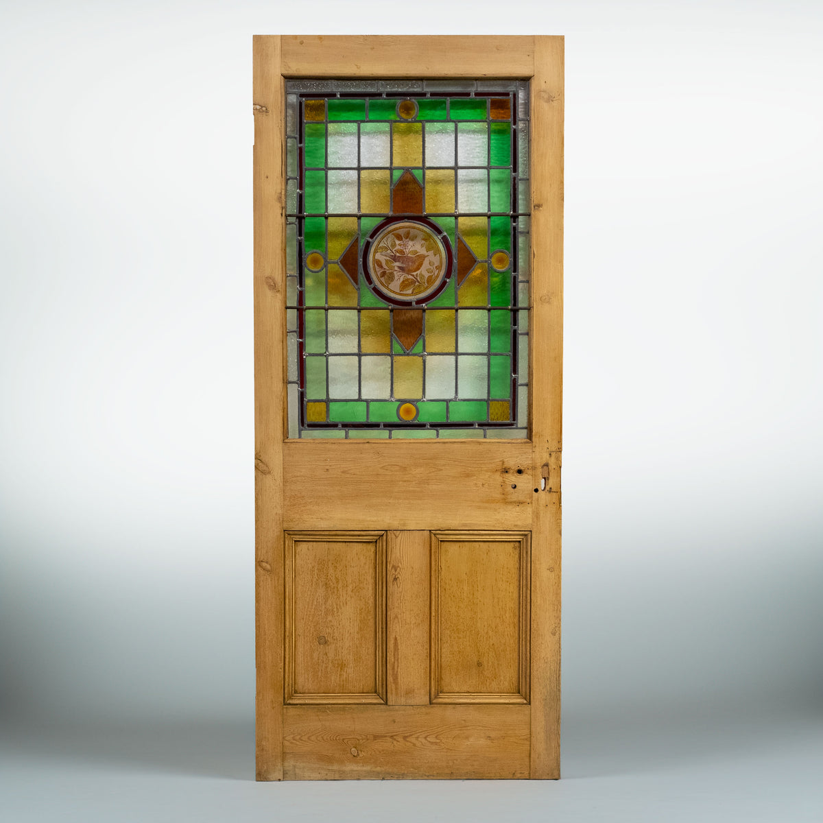 Antique Stained Glass Door - 193.5cm x 80.5cm